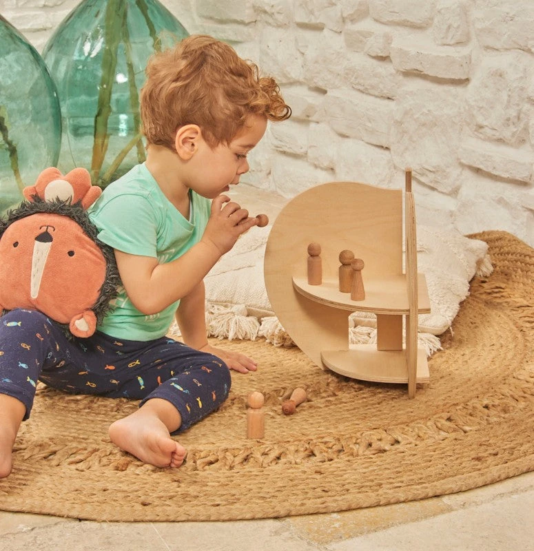 Ahşap Elma Demonte Oyun Evi