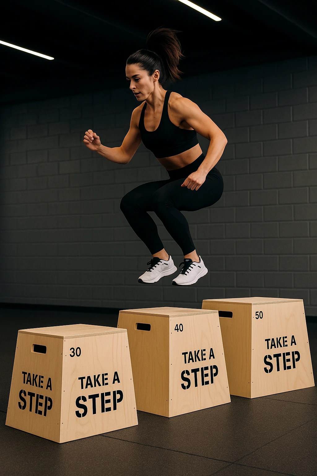 3'lü Set Ahşap Pliometrik Atlama & Kondisyon Kutusu