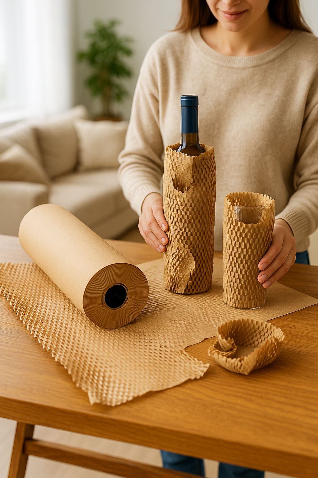 10 Metre Petek Dolgu, Tabak - Bardak Sarma, Taşınma Paketleme Ambalaj Kağıdı