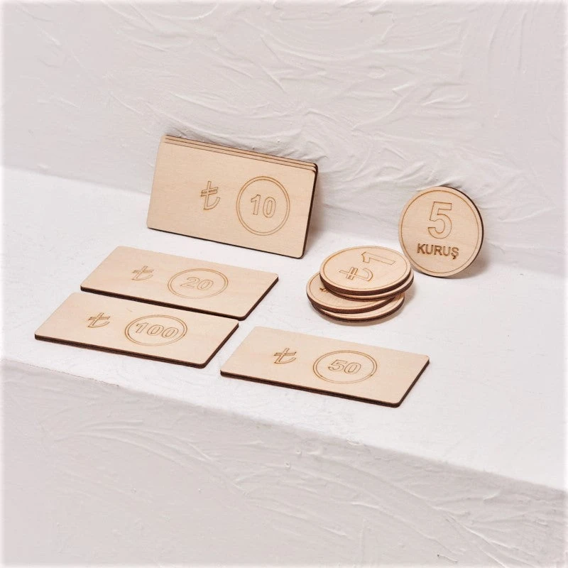 Ahşap Para Birimleri Oyunu