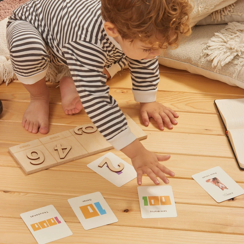 Matematik Basamaklar Öğrenme Kartları (İngilizce & Türkçe )