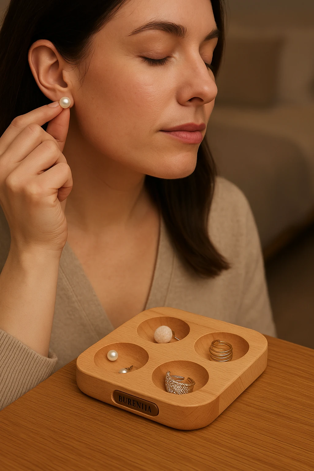 Masif Ahşap Yüzük Düzenleyici