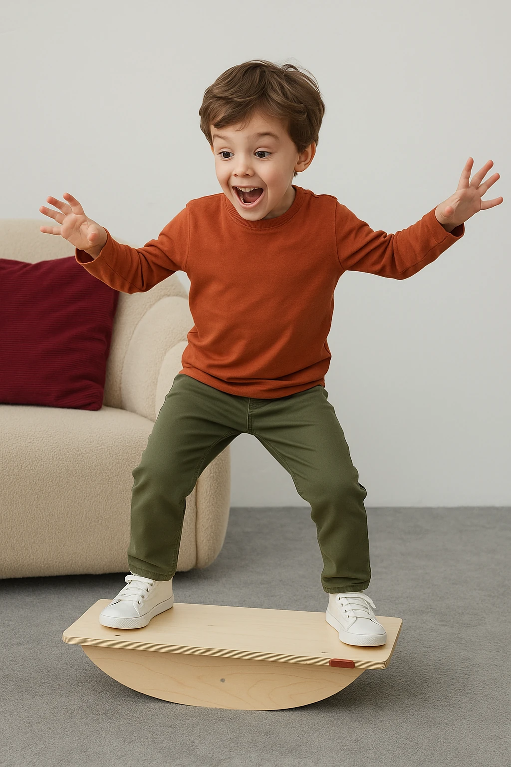 Çocuklar İçin Ahşap Denge Tahtası
