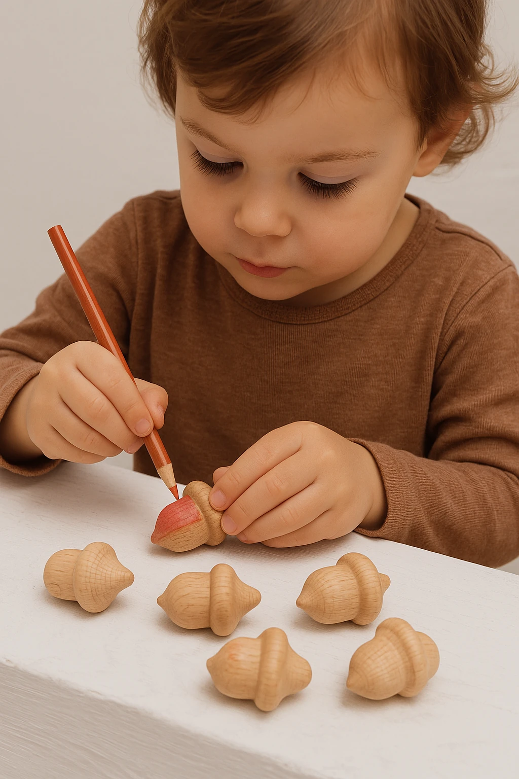 Ahşap 10'lu Meşe Palamutları