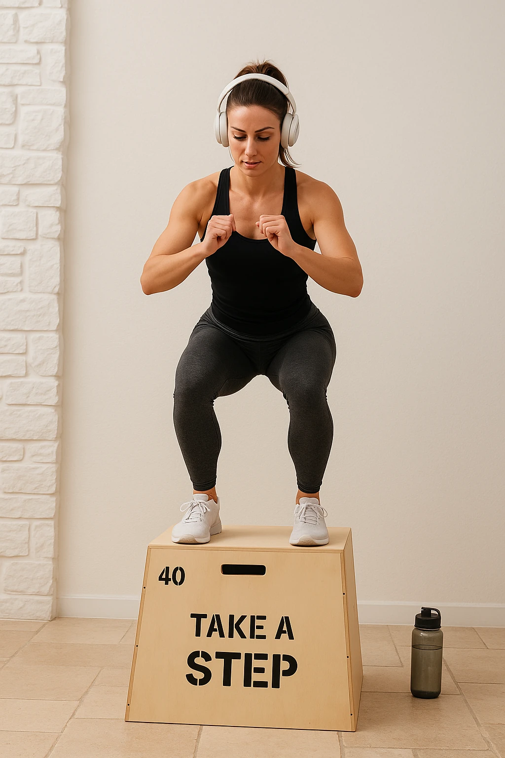 40cm Ahşap Pliometrik Atlama & Kondisyon Kutusu