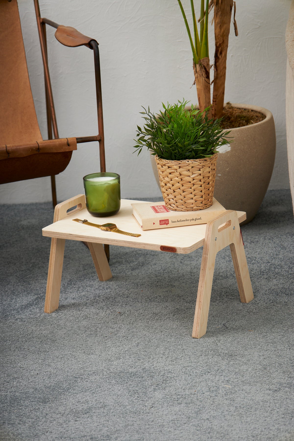 Demonte Ahşap Yer Masası ve Sehpa