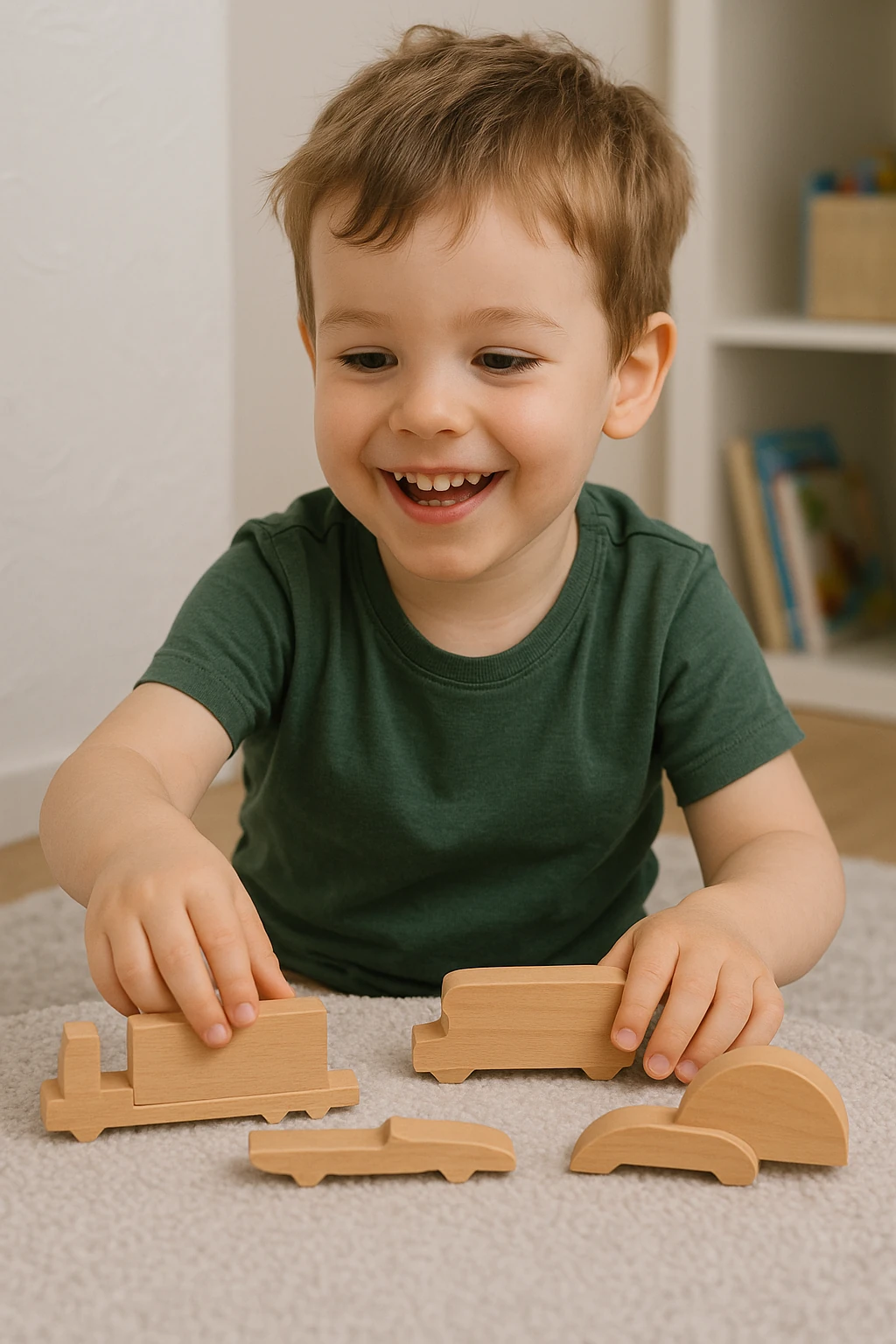 Ahşap Oyuncak Araba & Kamyon Seti