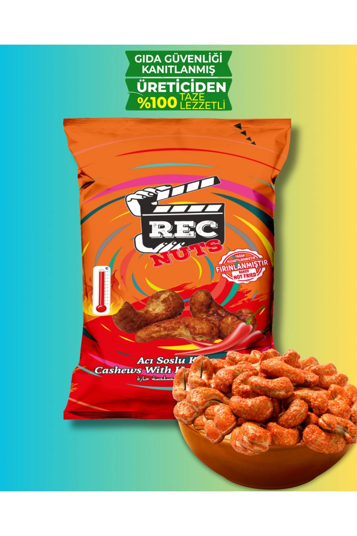 Lüx Soslu Fırınlanmış Sağlıklı Atıştırmalık Karışık Kuruyemiş 6 Adet