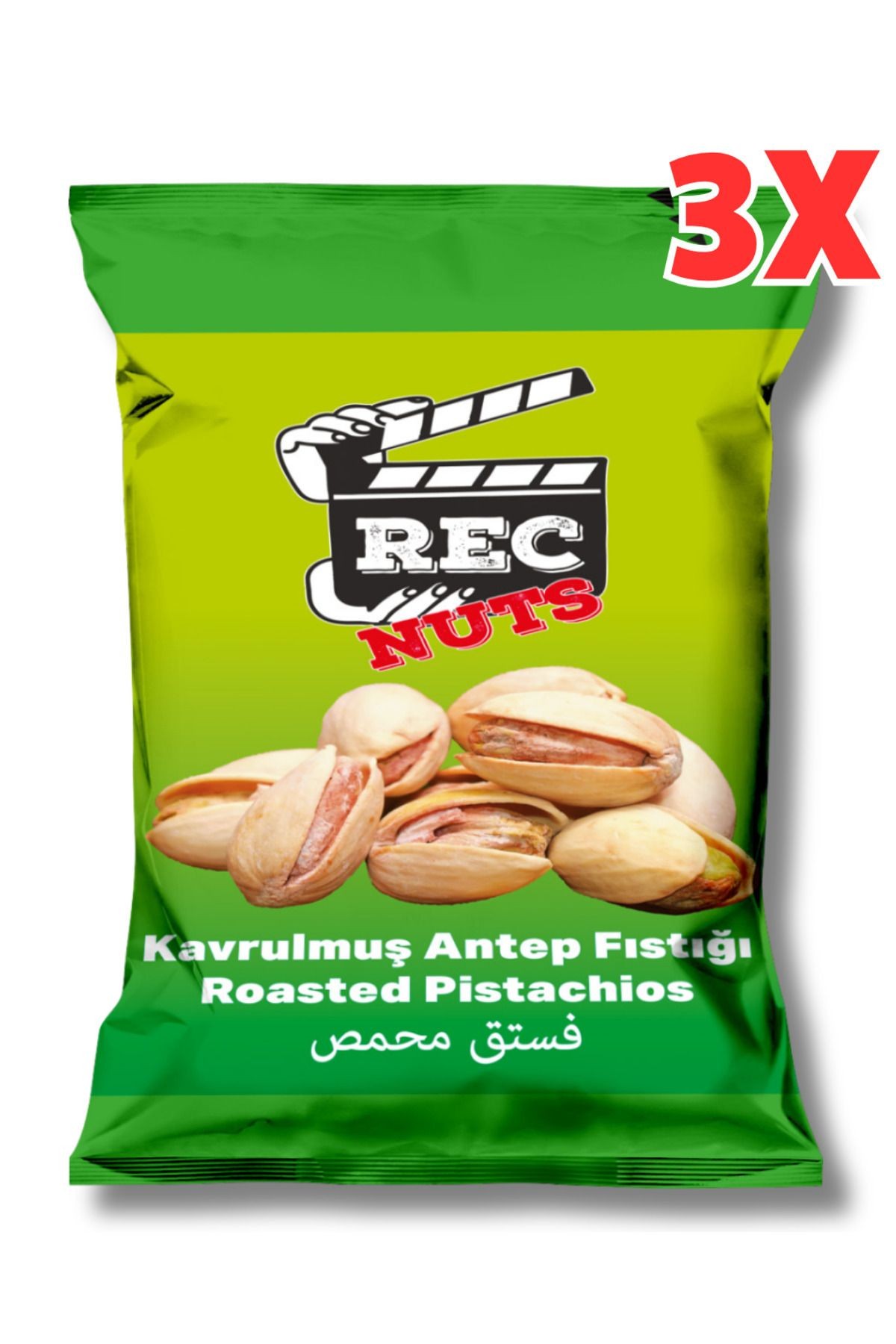 Kavrulmuş Antep Fıstığı 40gr X 3 Adet ( 120 gr ) - Fırınlanmış Sağlıklı Atıştırmalık
