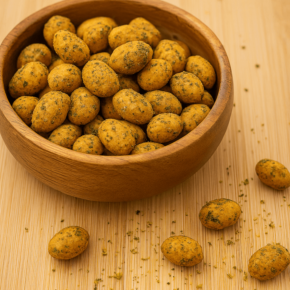 Zahter Baharatlı Çıtır Kaplamalı Fırınlanmış Yer Fıstığı 40gr X 5 Adet Atıştırmalık