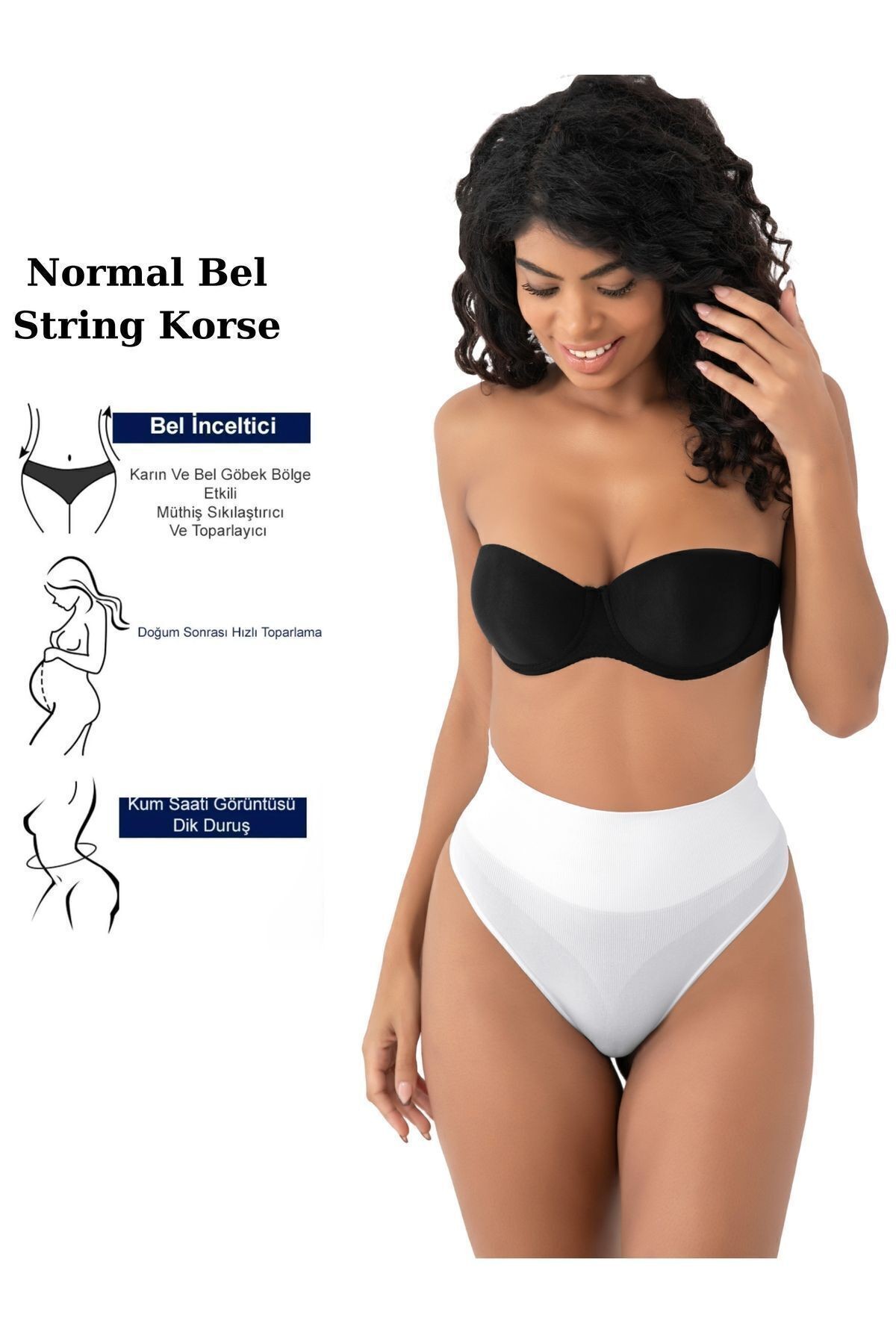 Kadın Normal Bel String Korse Dikişsiz Fit Rahim Toparlayıcı İnceltici Popo Külot Women
