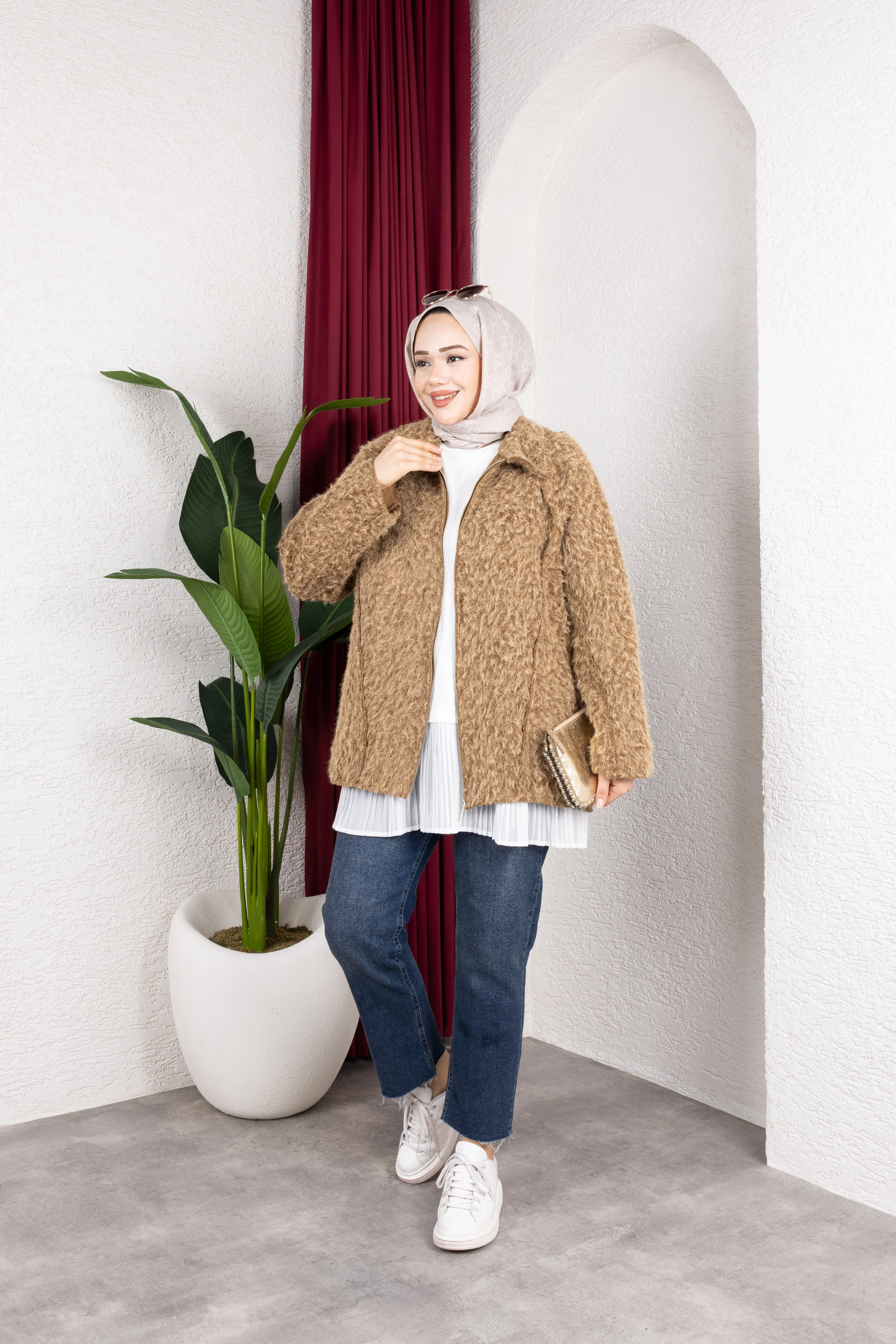 Lily Kaşe Ceket Camel