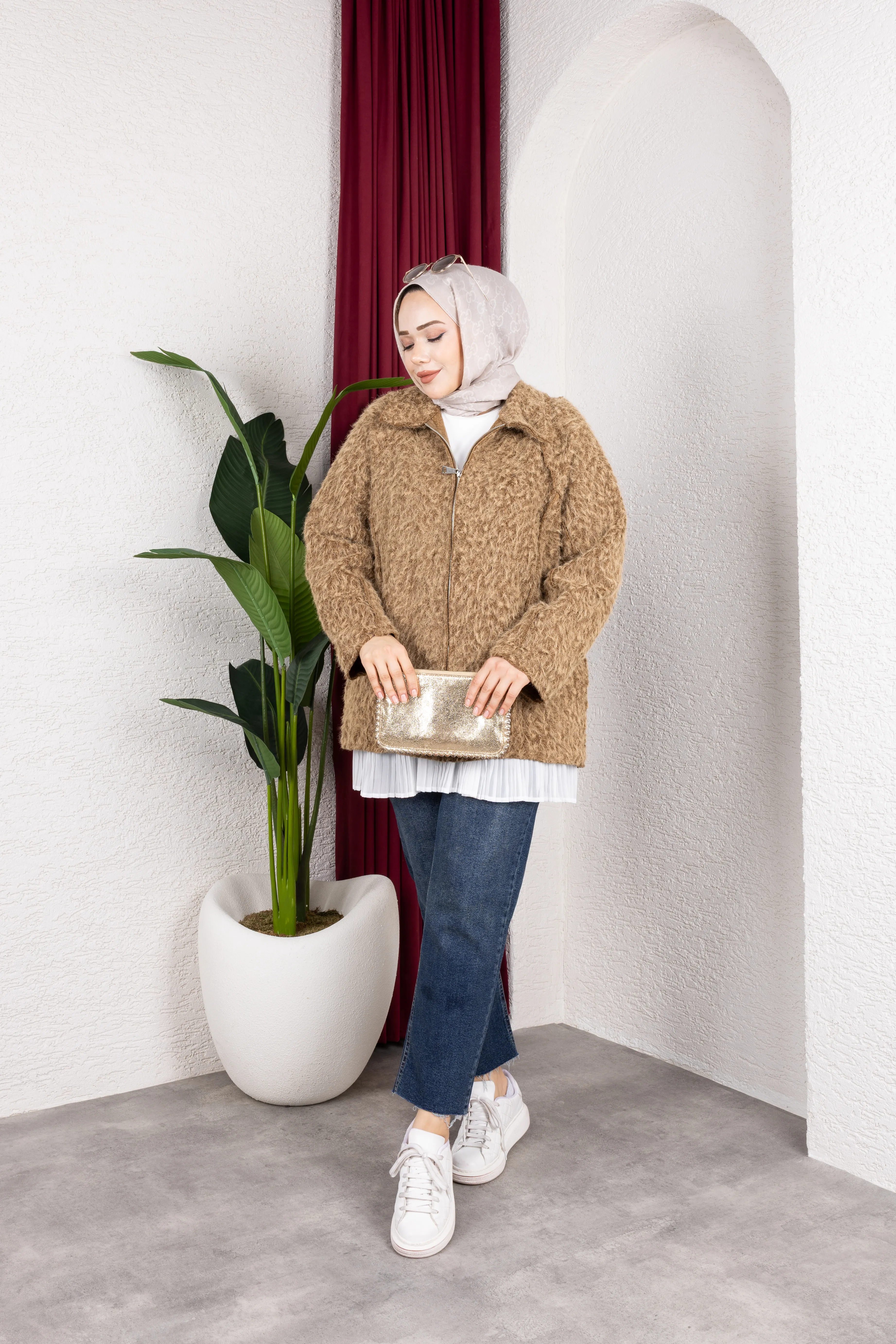 Lily Kaşe Ceket Camel