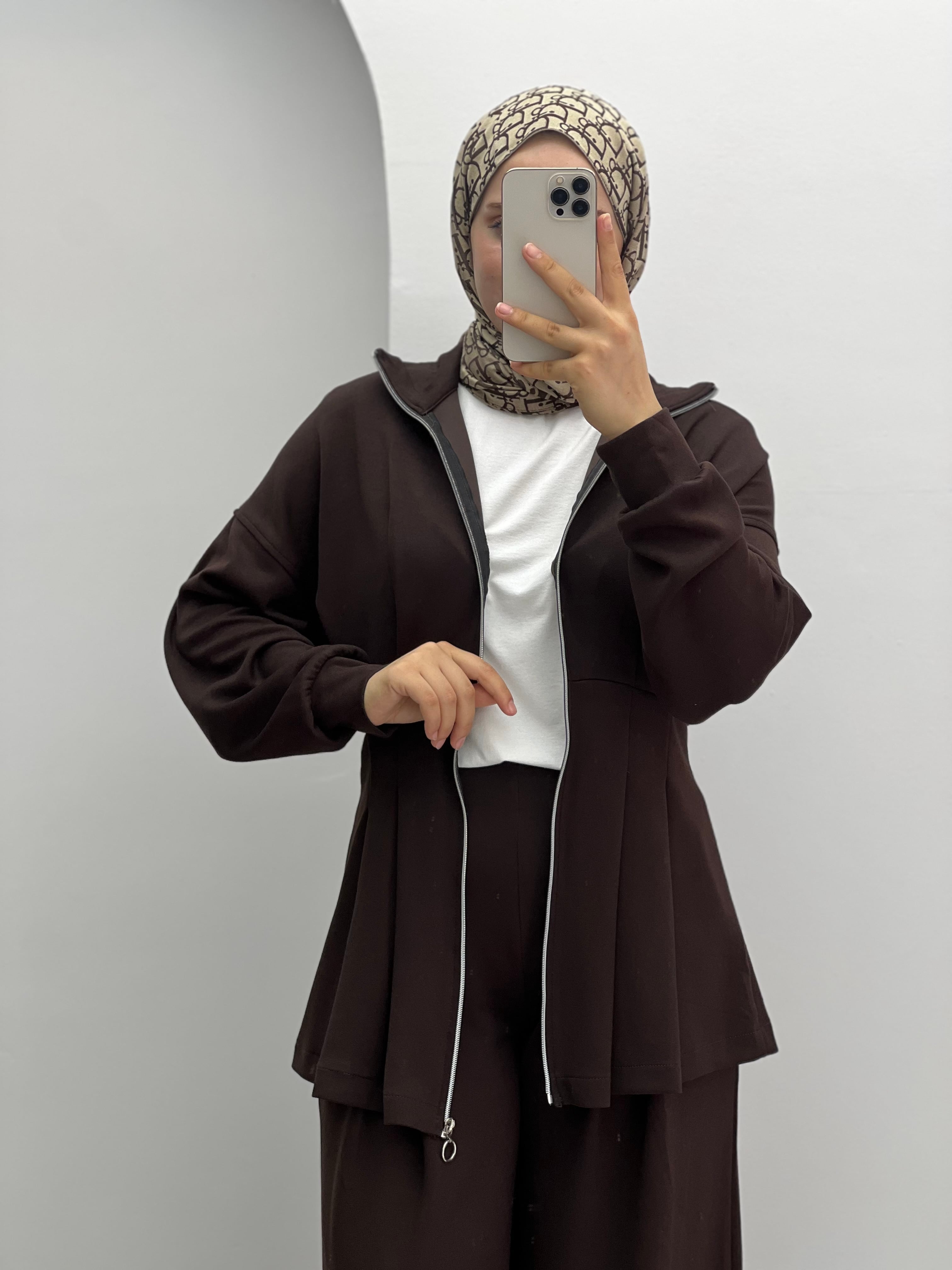 Lia Kemerli Oysho Takım Kahverengi 