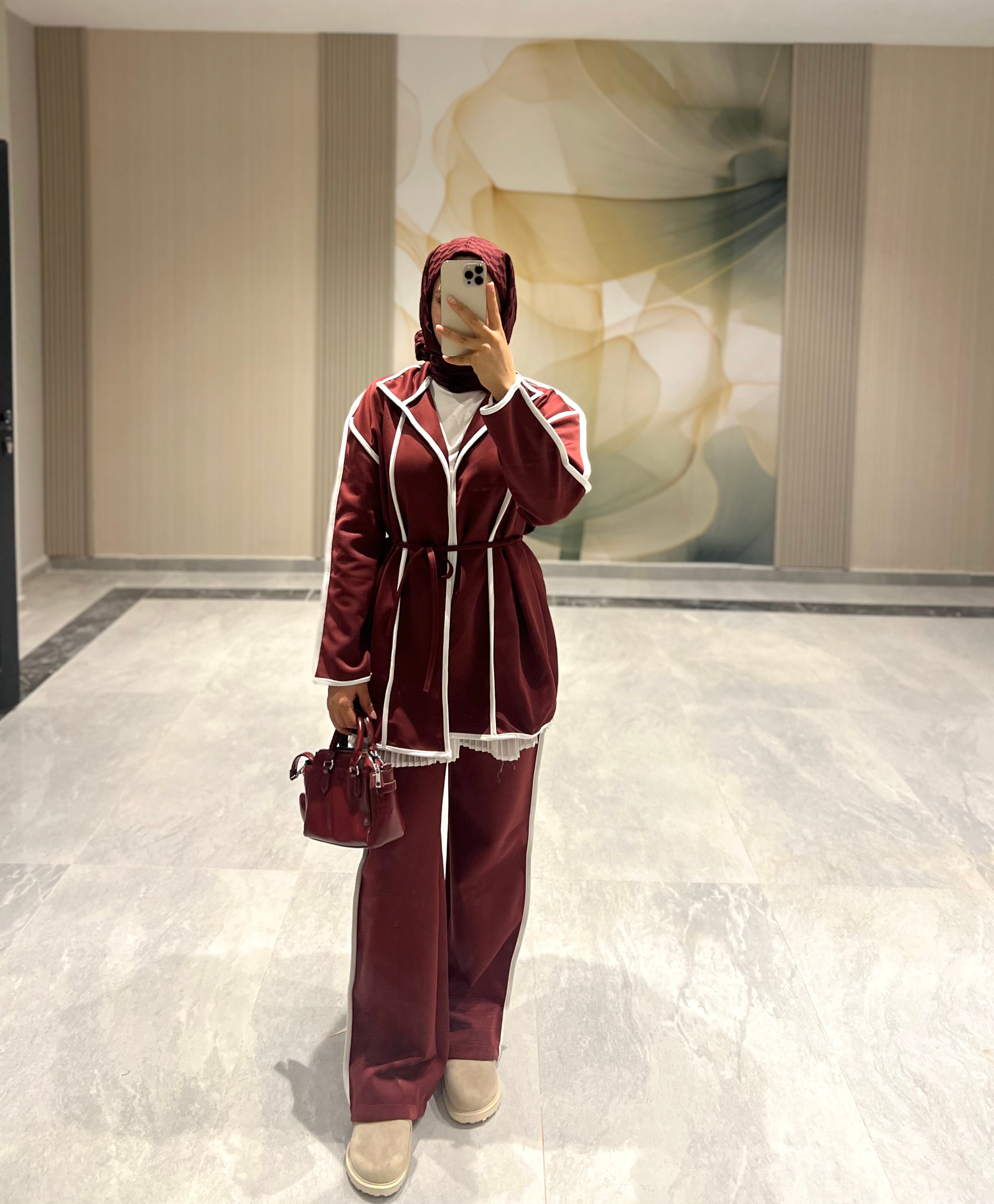 Josie Scuba Takım Bordo