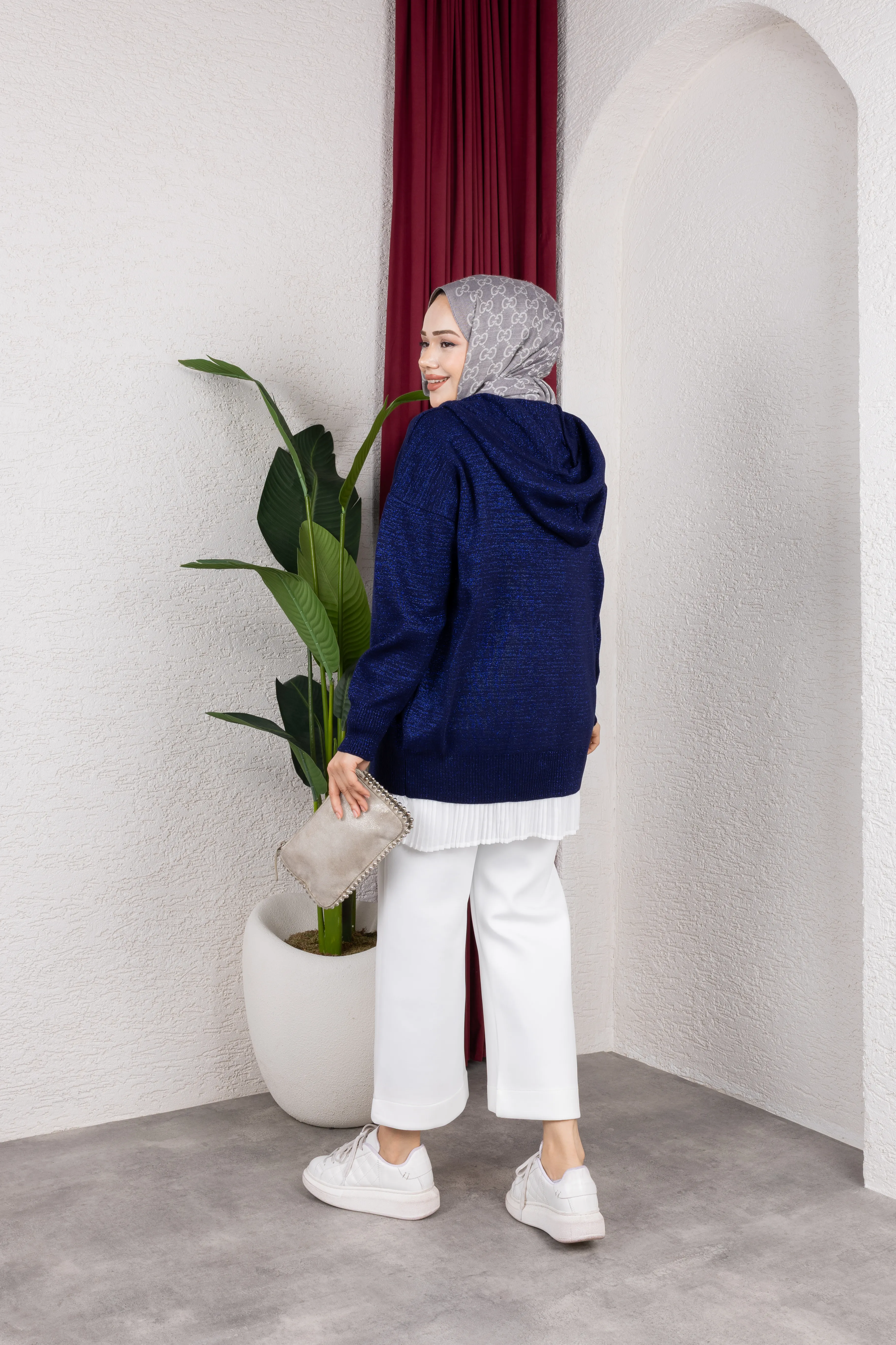 Simli Ceket Lacivert