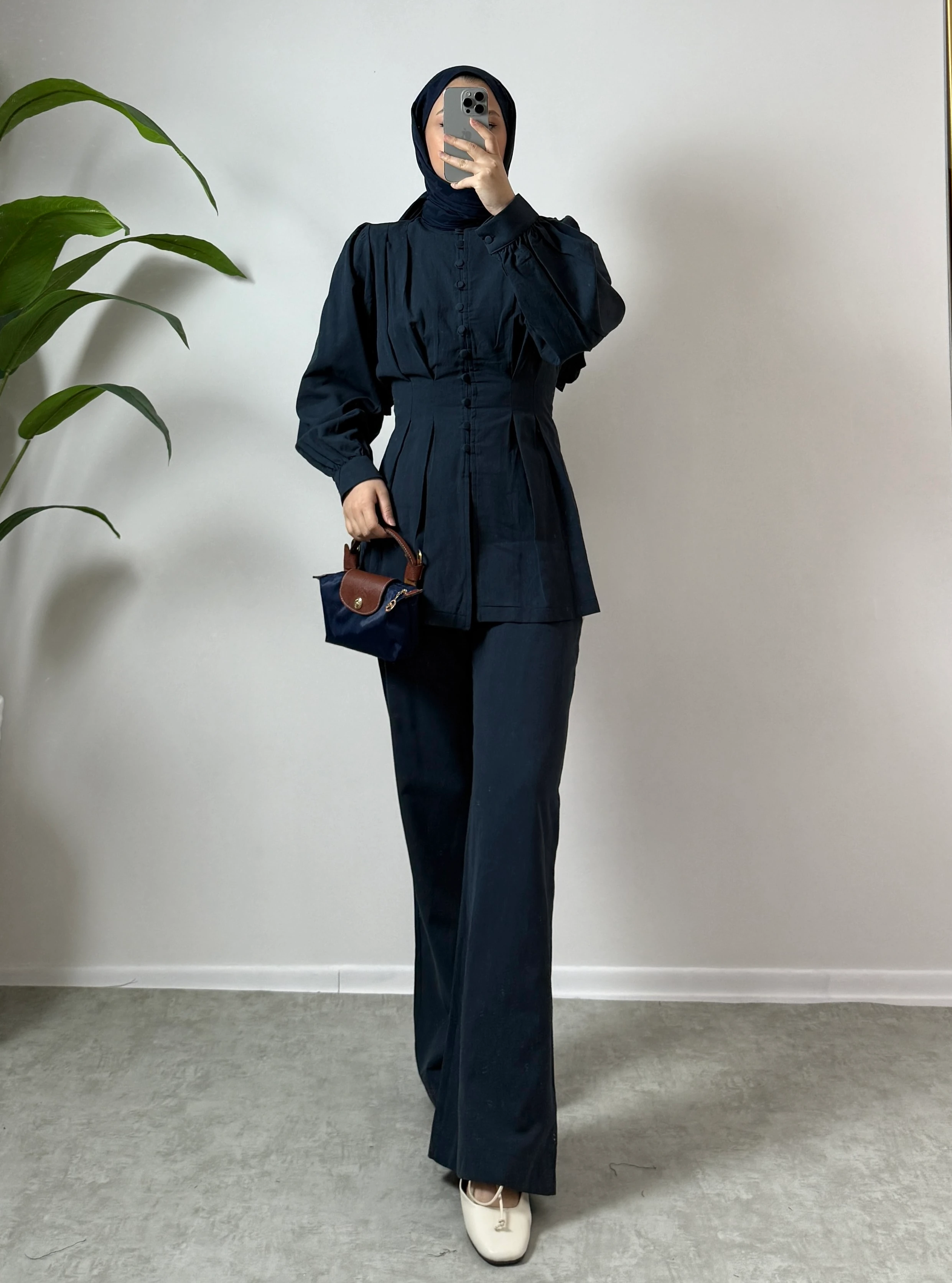 Sıra Düğmeli Tunikli Takım