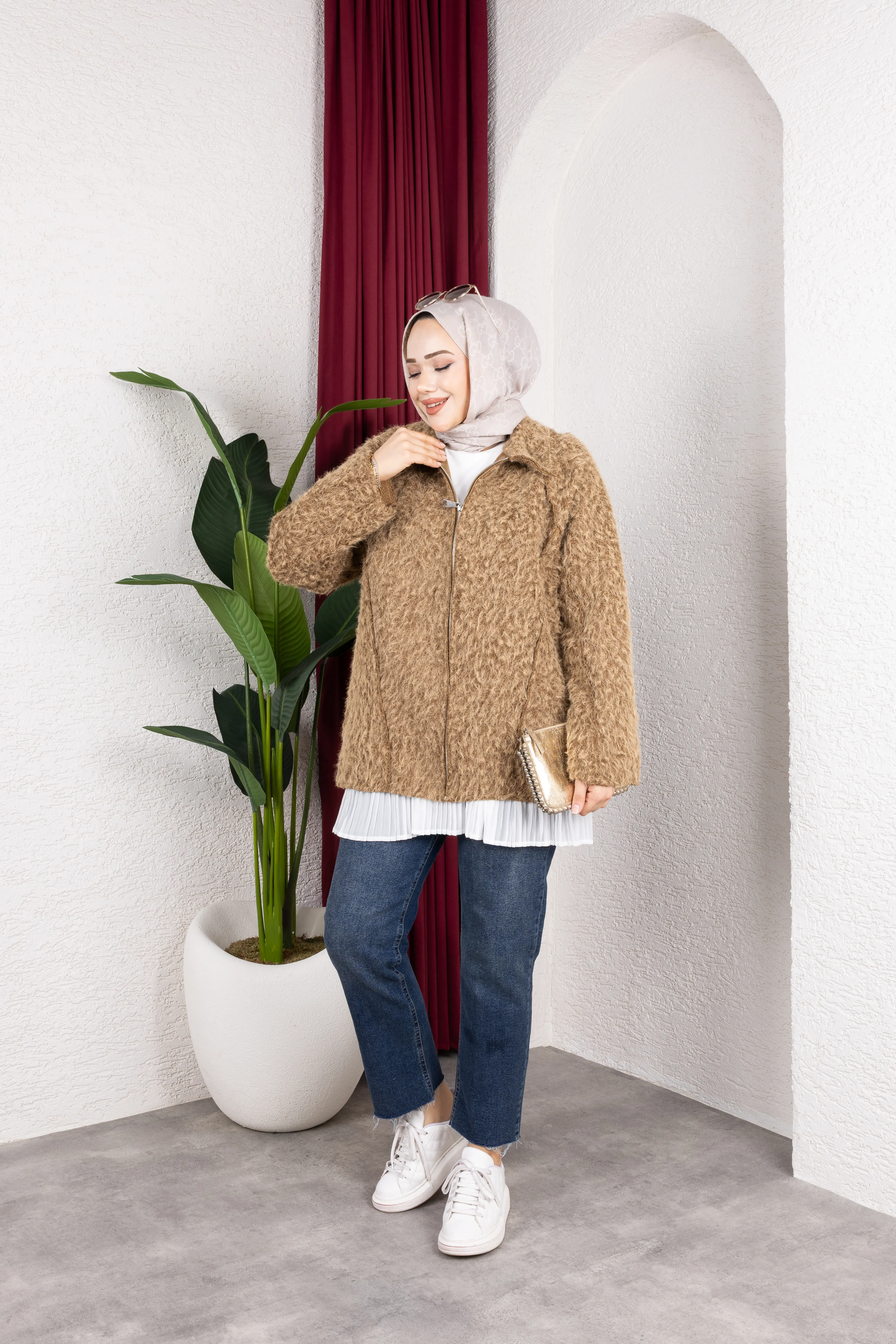 Lily Kaşe Ceket Camel