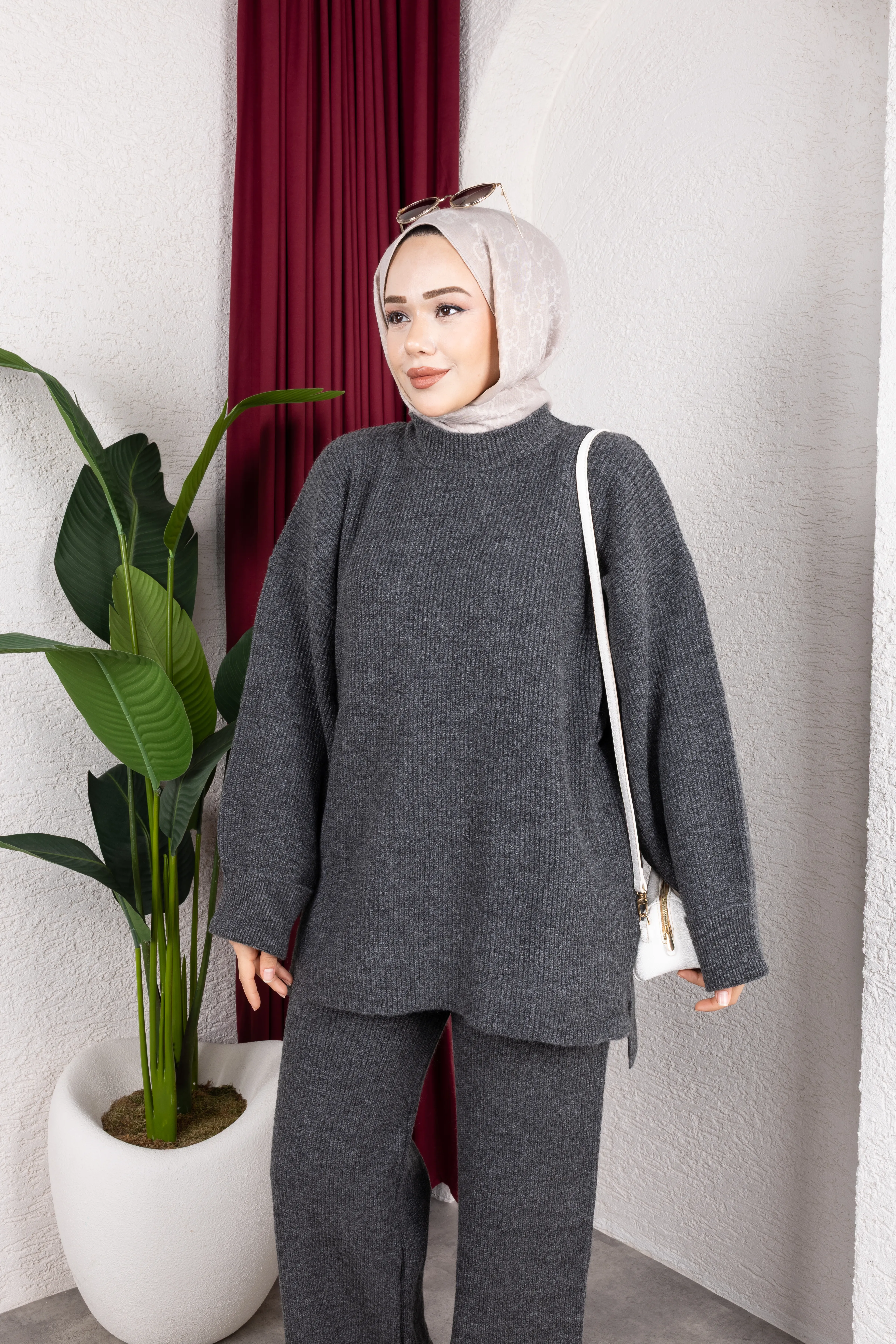 Sık Dokuma Premium Pantolonlu Takım Antrasit