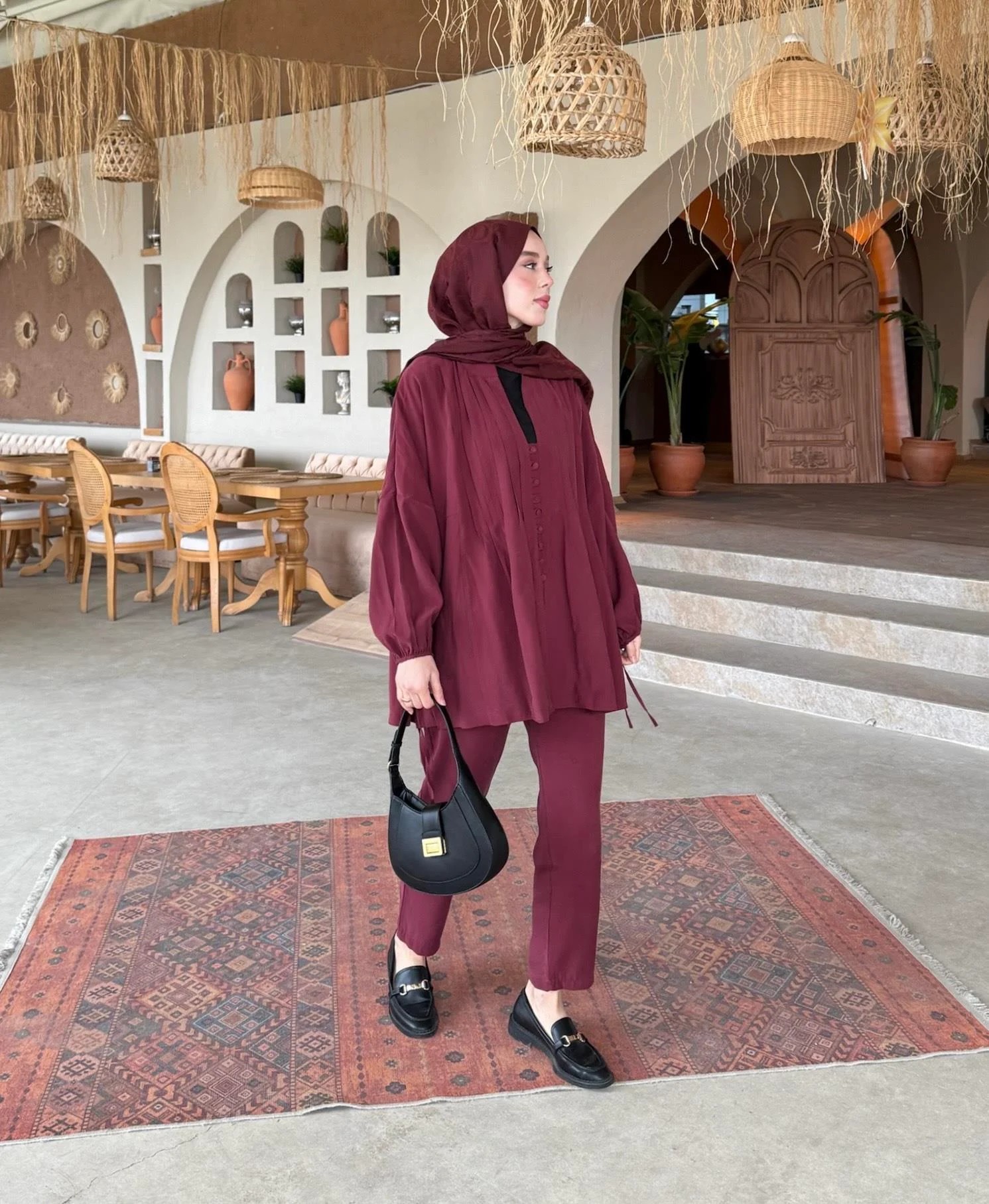 Boho Takım - Bordo
