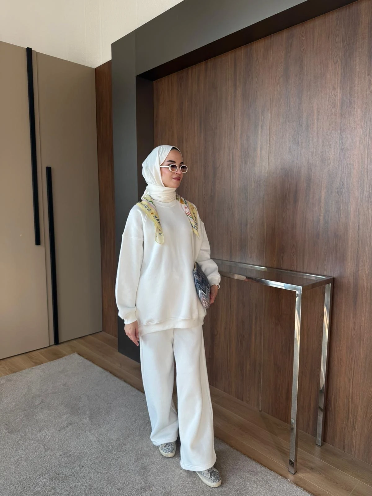 Lena Basic Eşofman Takımı Beyaz