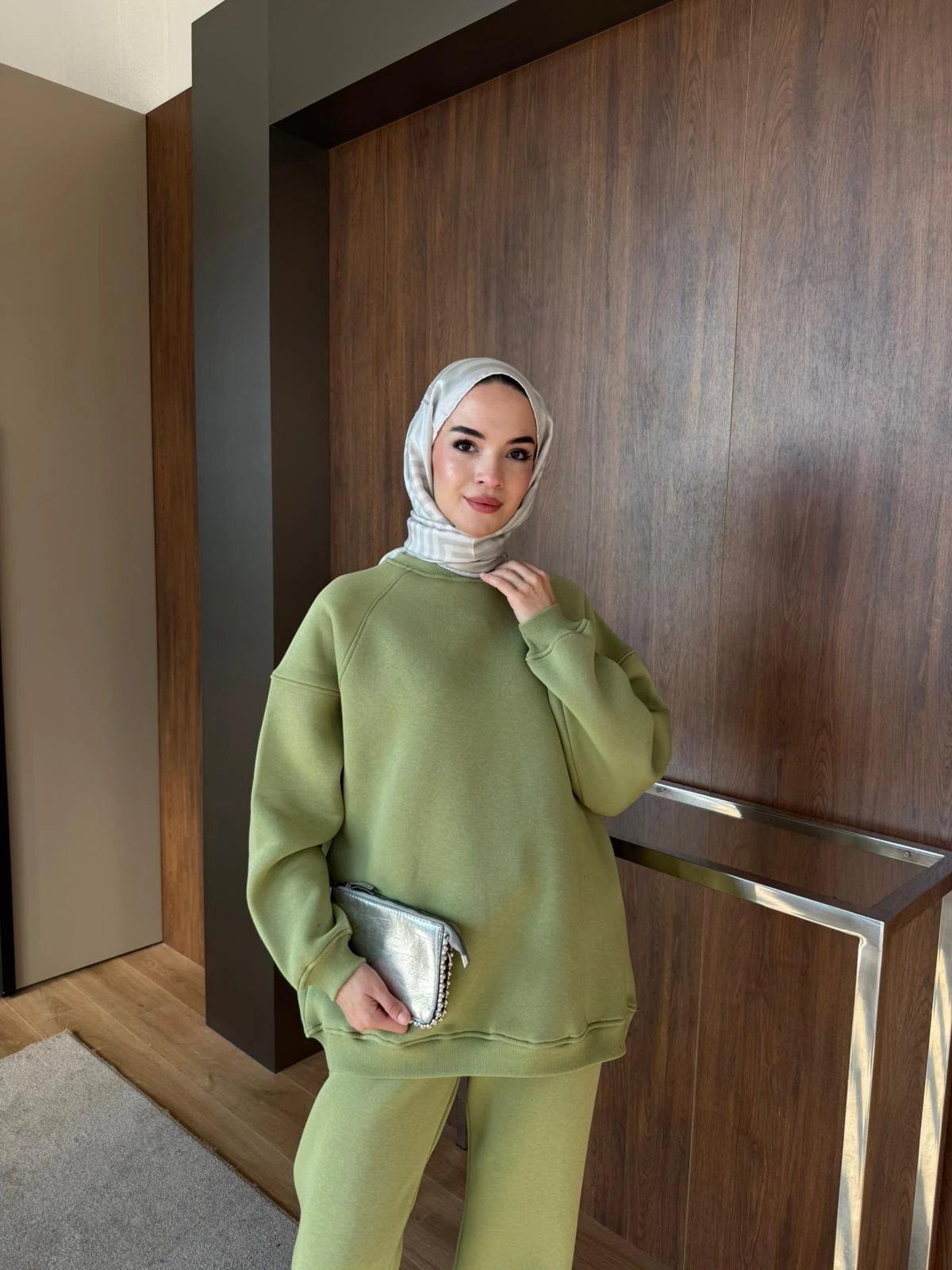 Lena Basic Eşofman Takımı Fıstık Yeşili