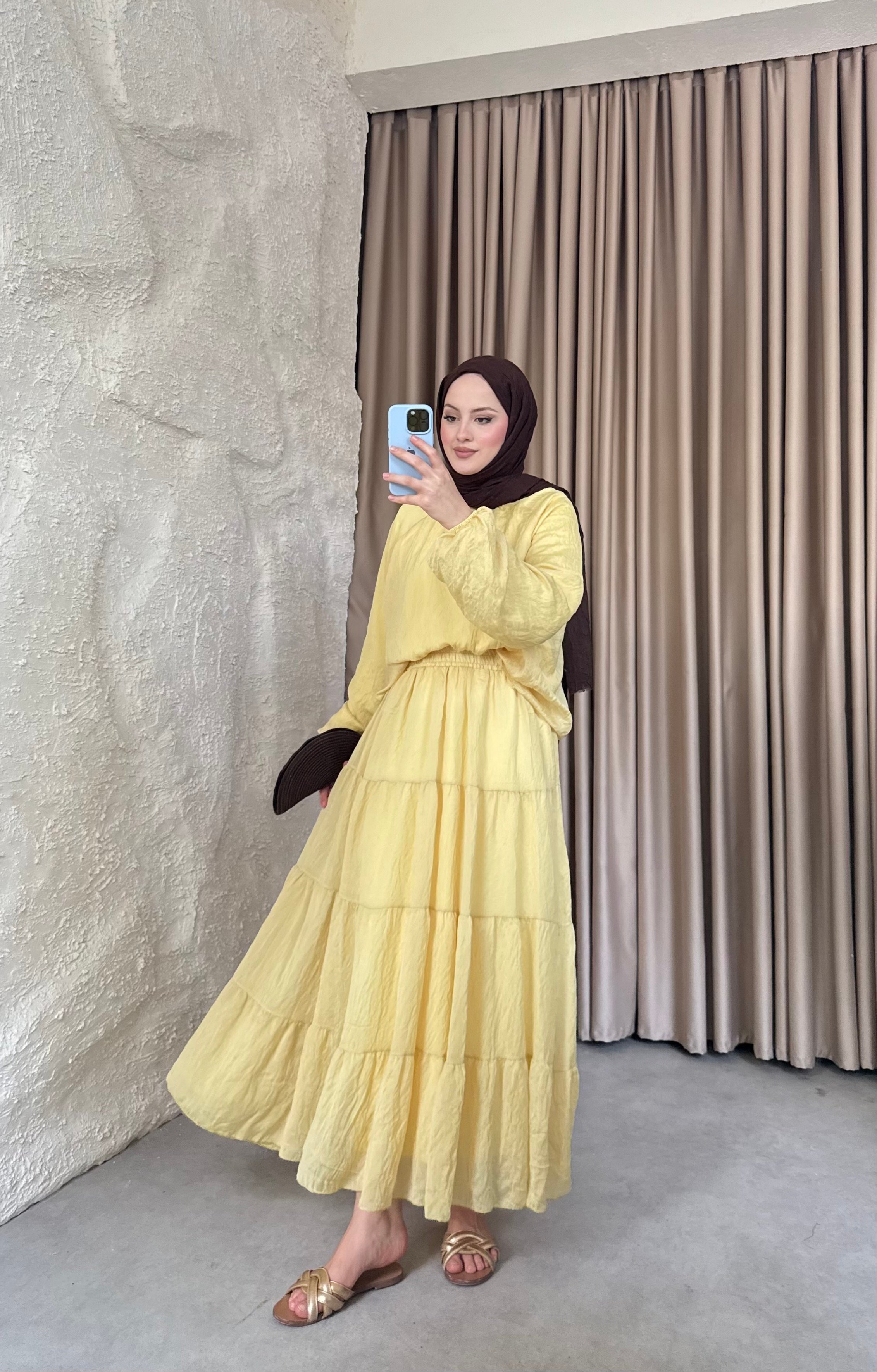 Nora Etekli Takım Butteryellow