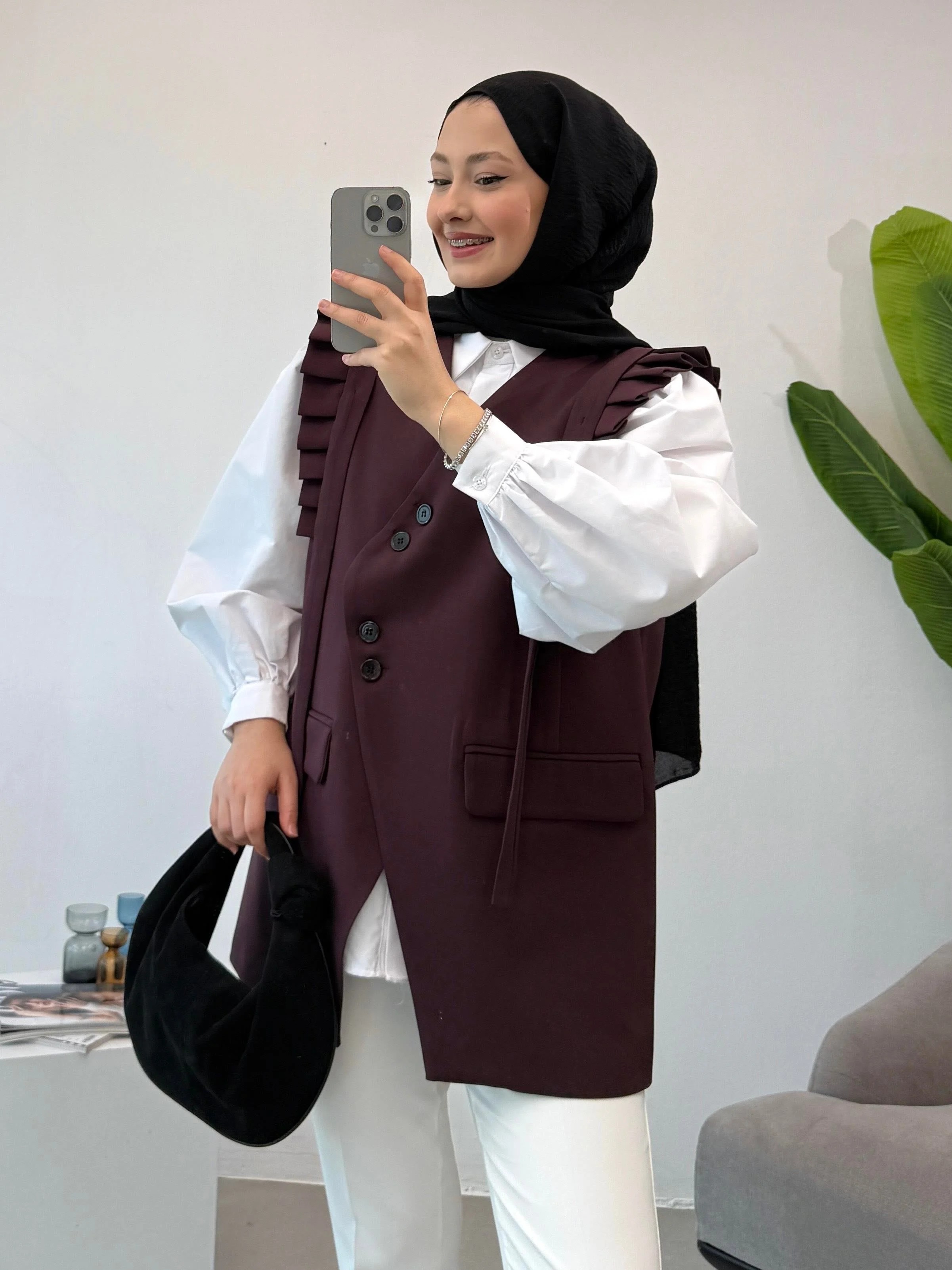 Stil Yelek  - Bordo