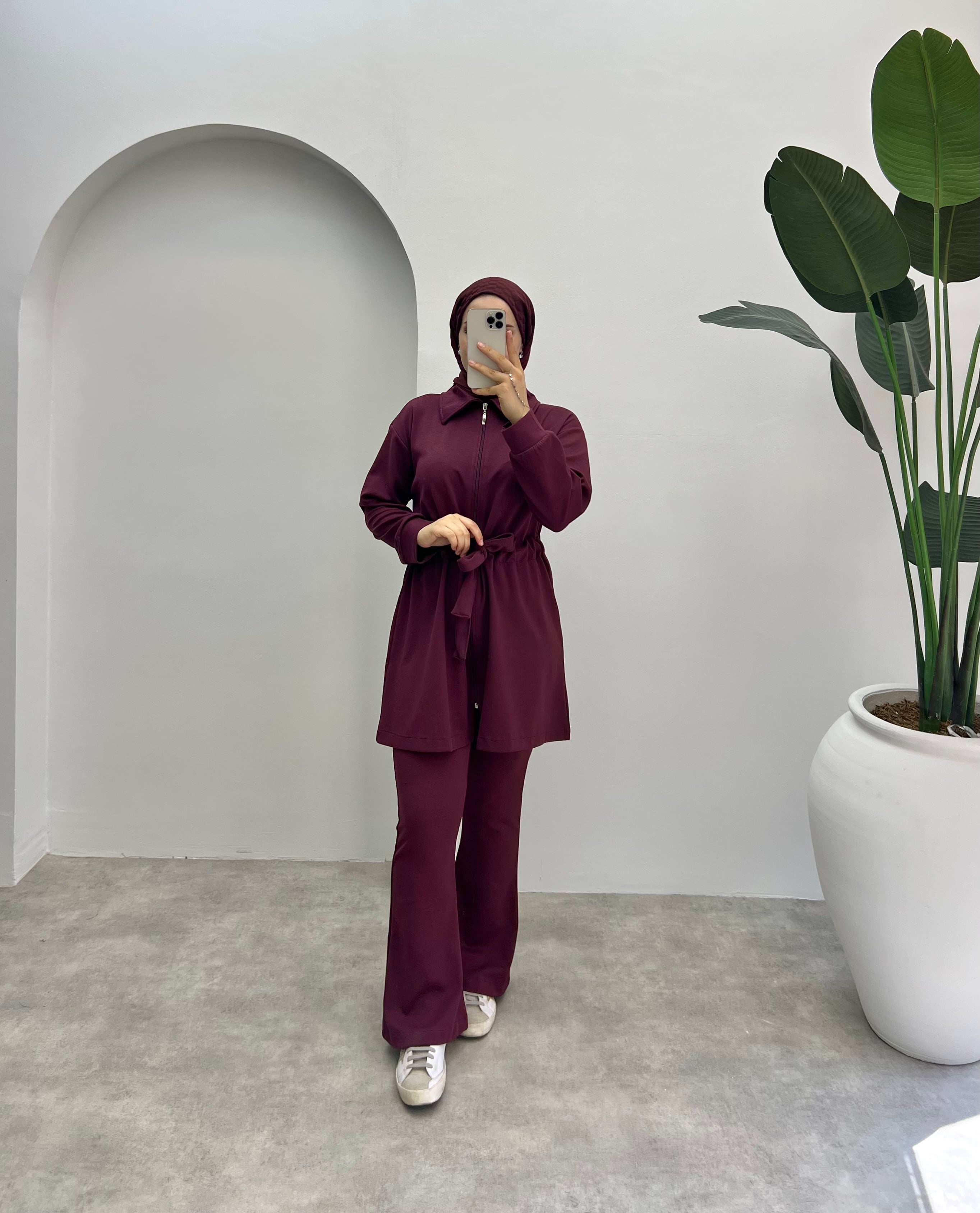 Bağlamalı Oysho Takım Bordo 