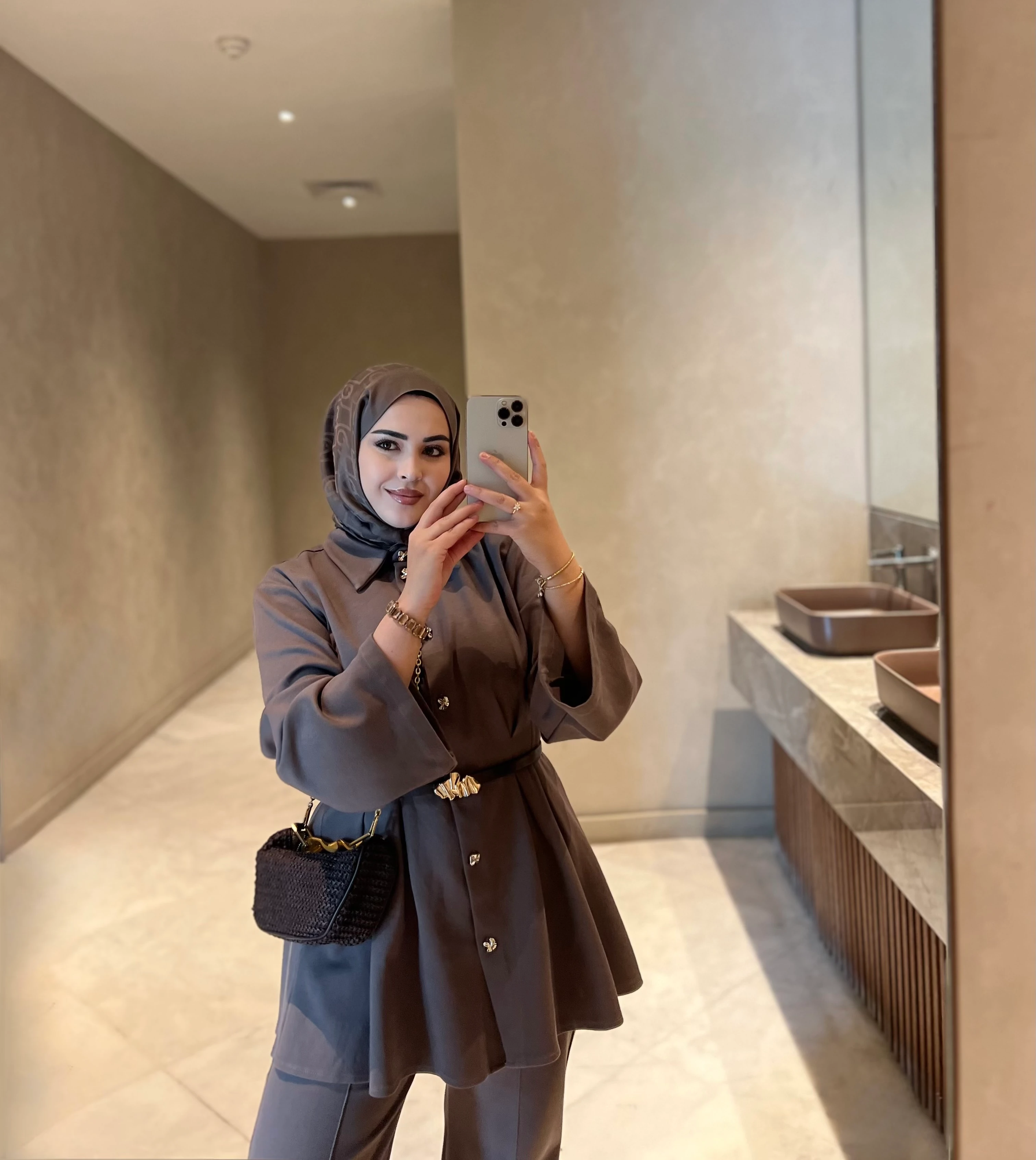 Bel Oturtmalı Premıum Pantolonlu Takım Kül 