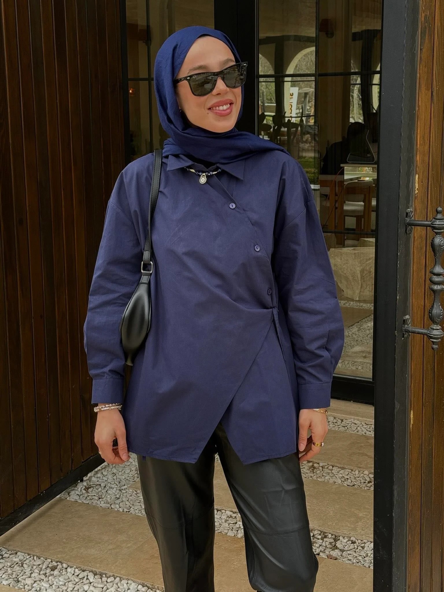 Sera Pamuk Gömlek  - Lacivert