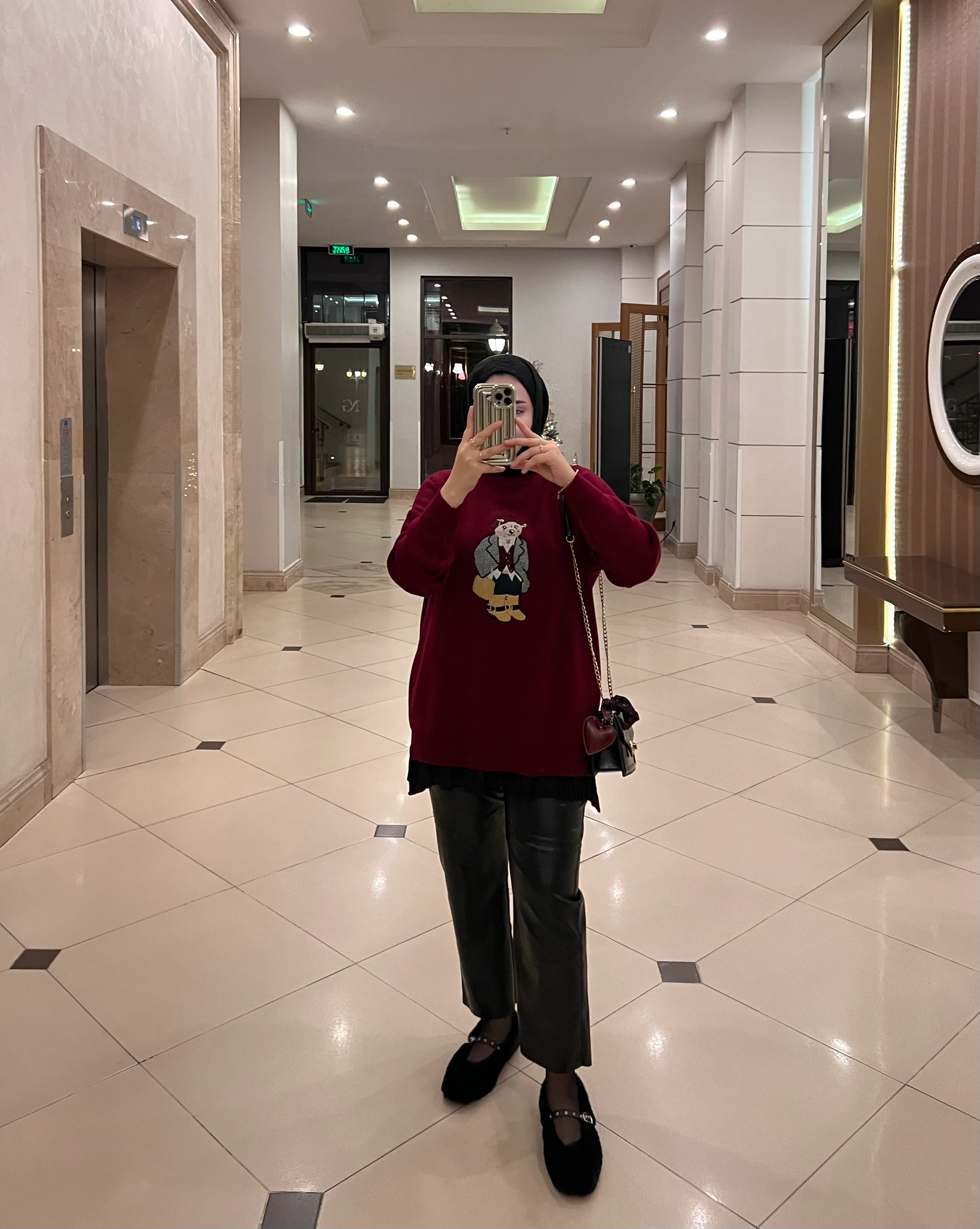 Mina Teddy Kazak Bordo 