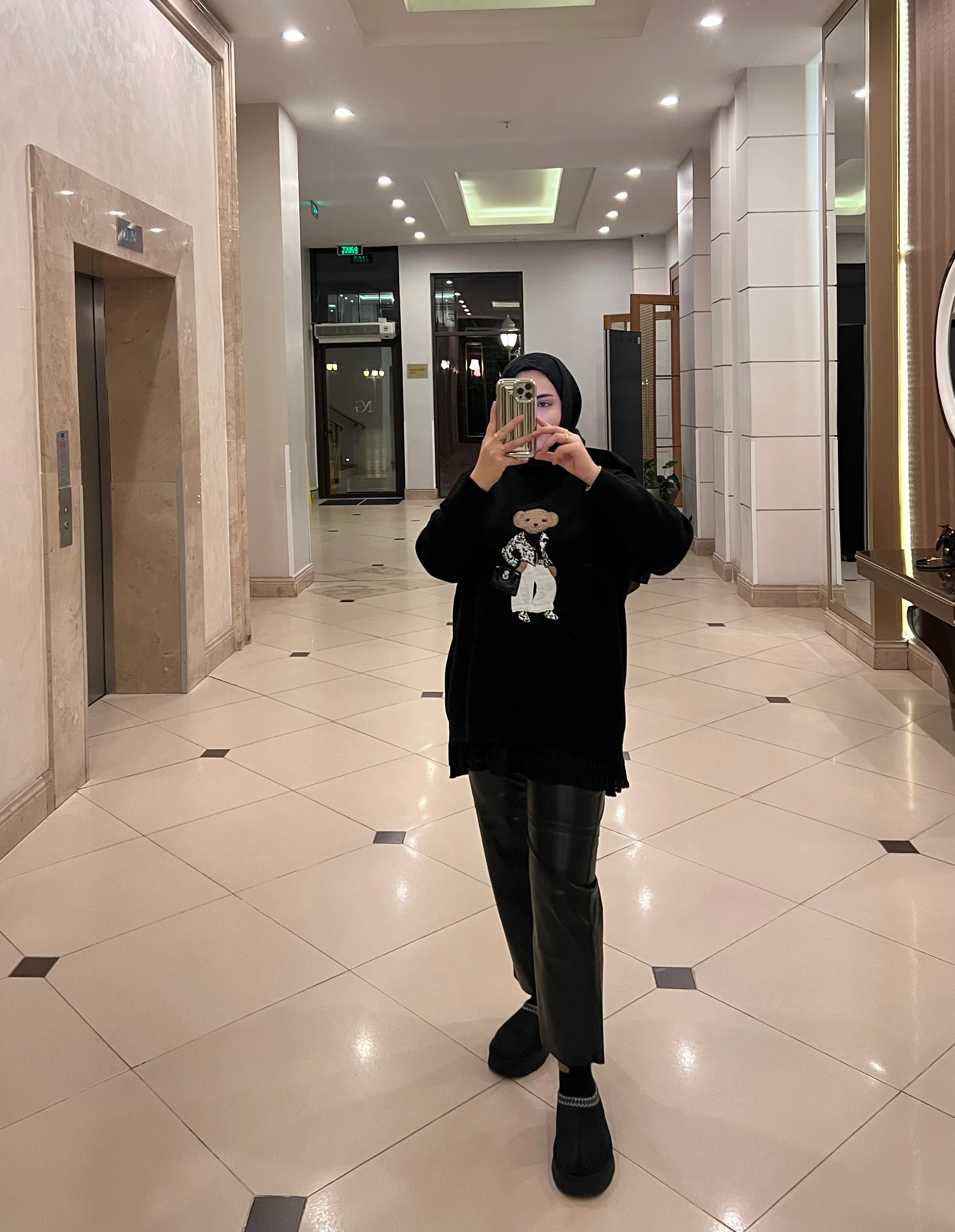 Mina Teddy Kazak Siyah 