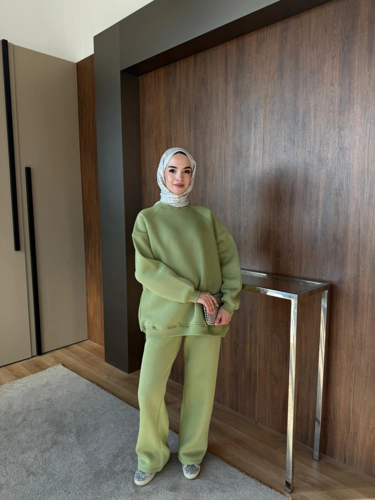 Lena Basic Eşofman Takımı Fıstık Yeşili