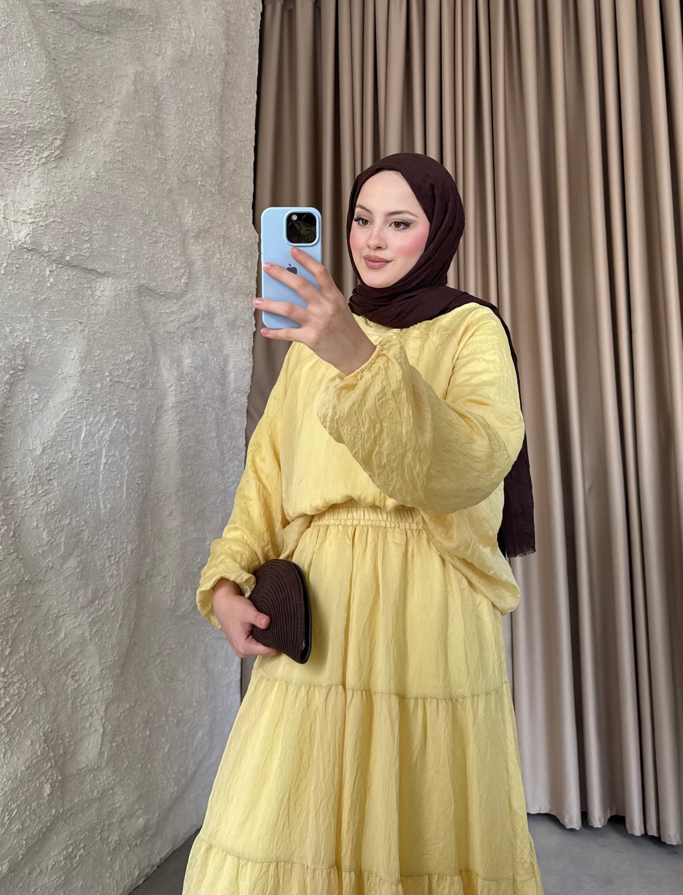 Nora Etekli Takım Butteryellow