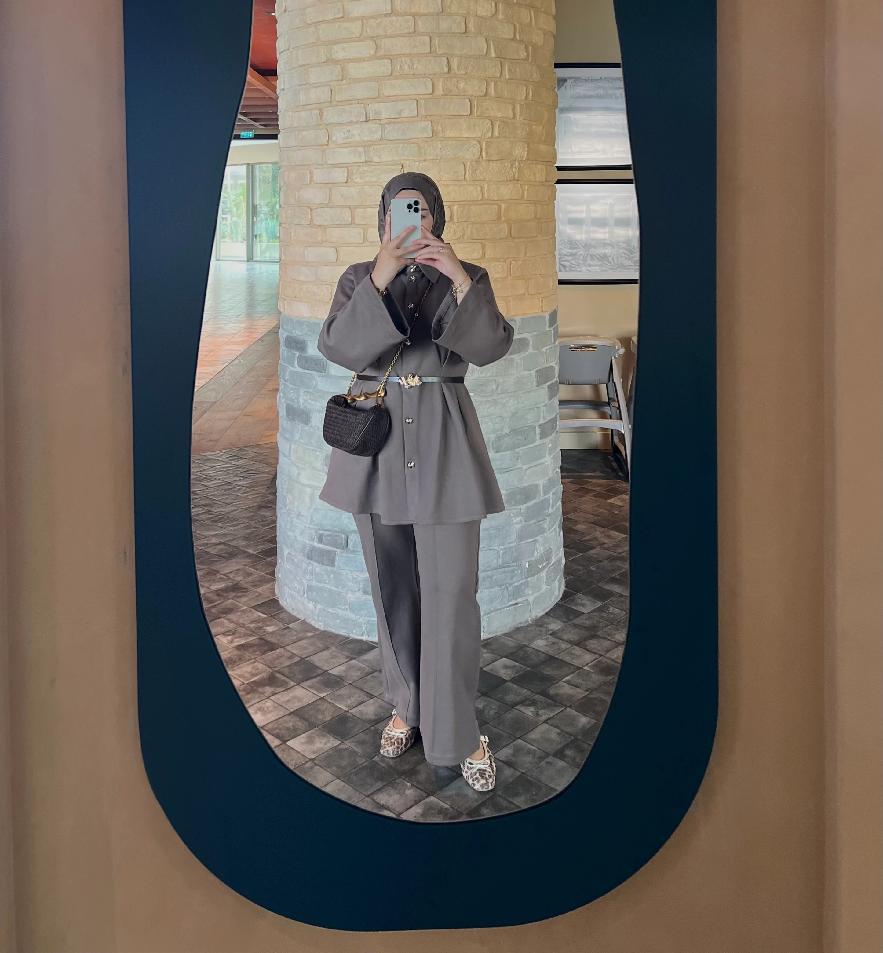 Bel Oturtmalı Premıum Pantolonlu Takım Kül 