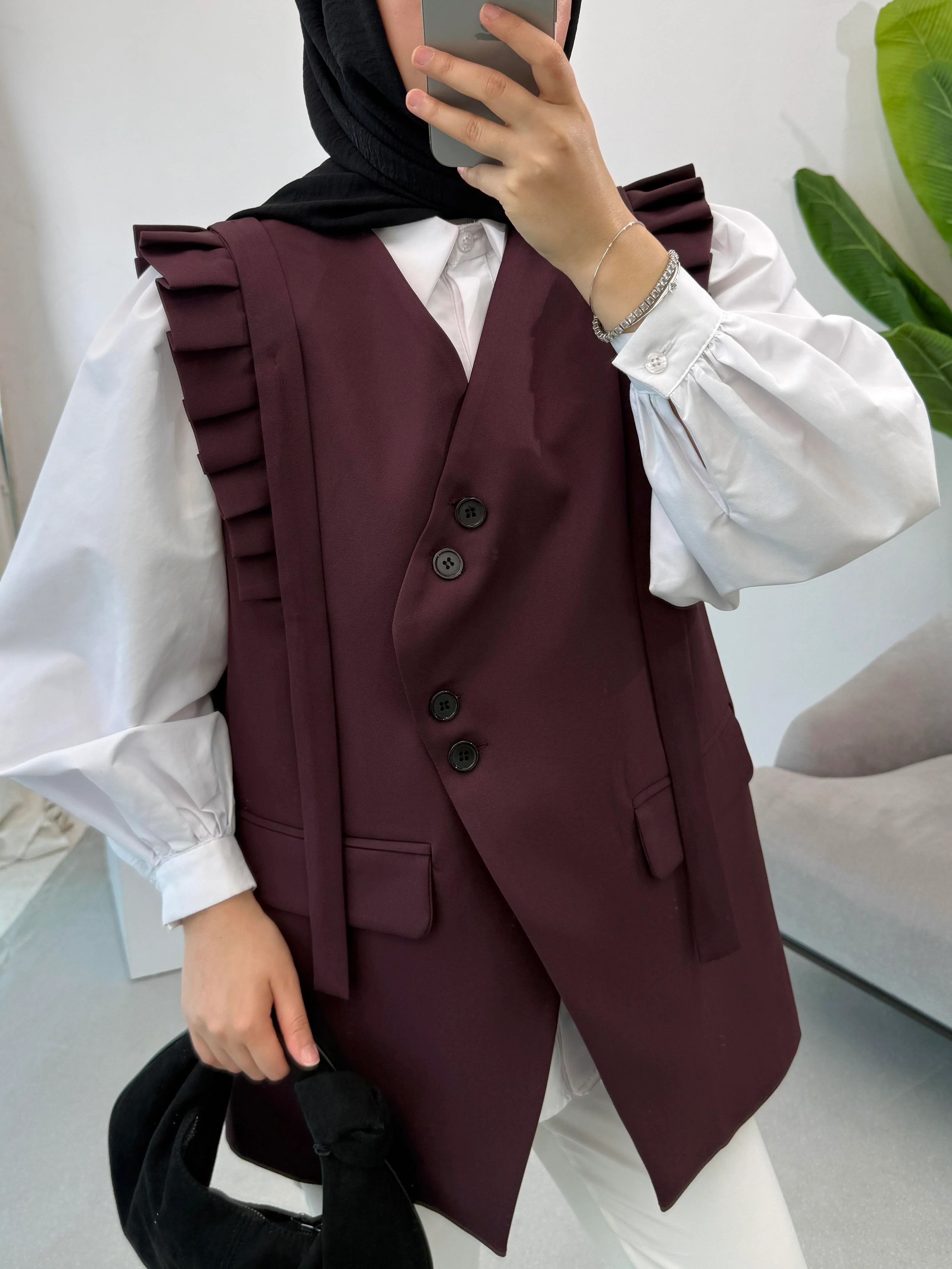 Stil Yelek  - Bordo