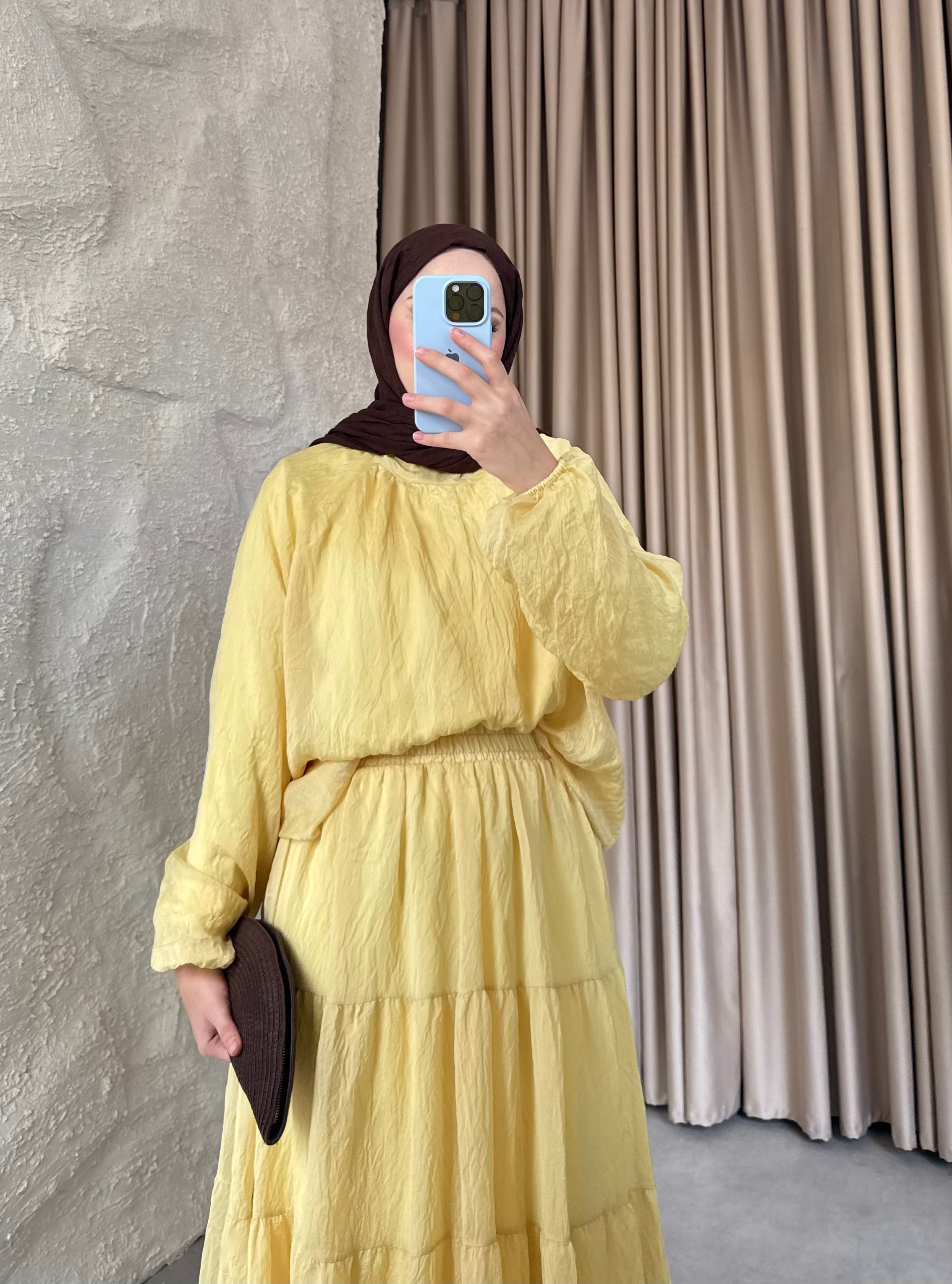 Nora Etekli Takım Butteryellow