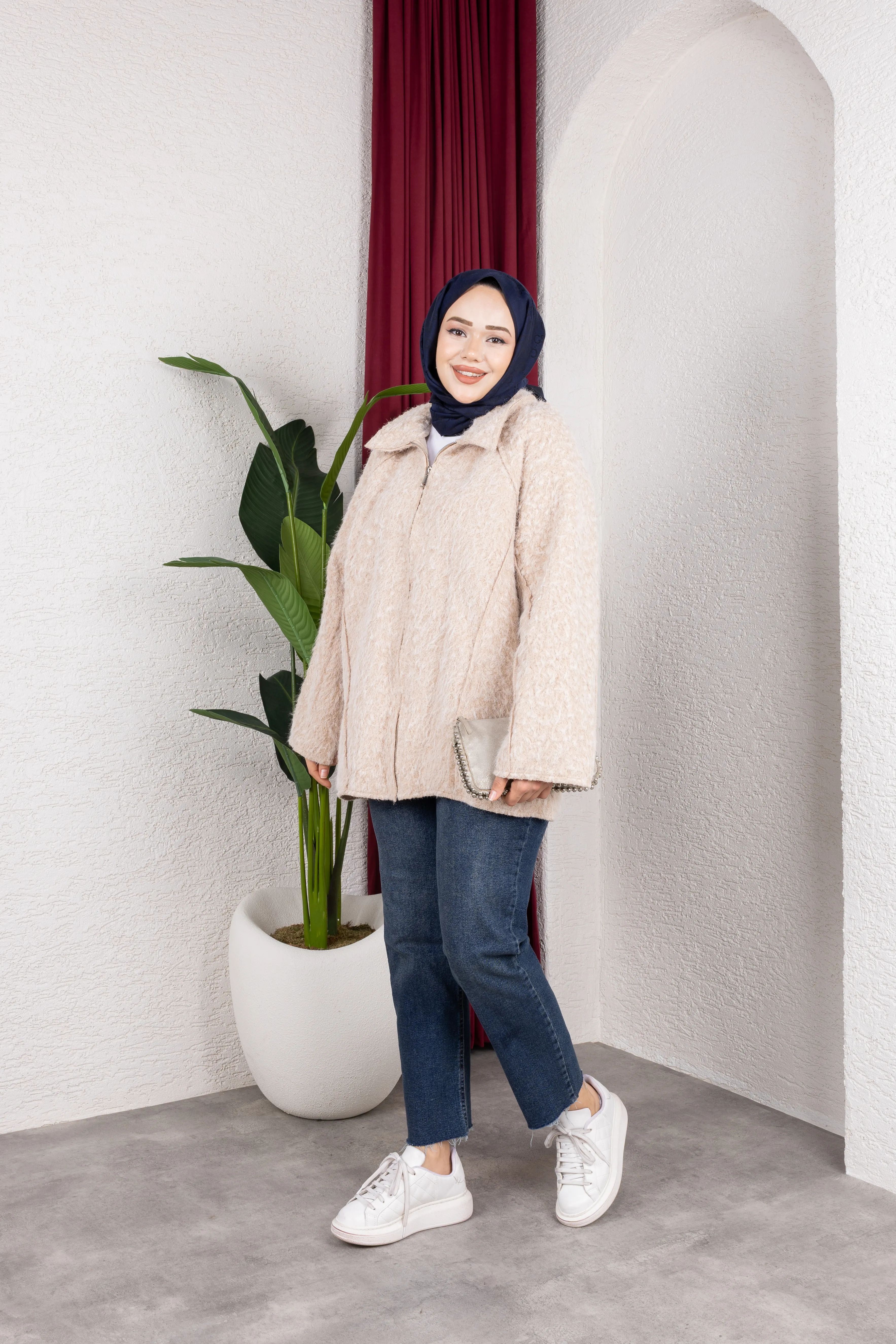 Lily Kaşe Ceket Bej