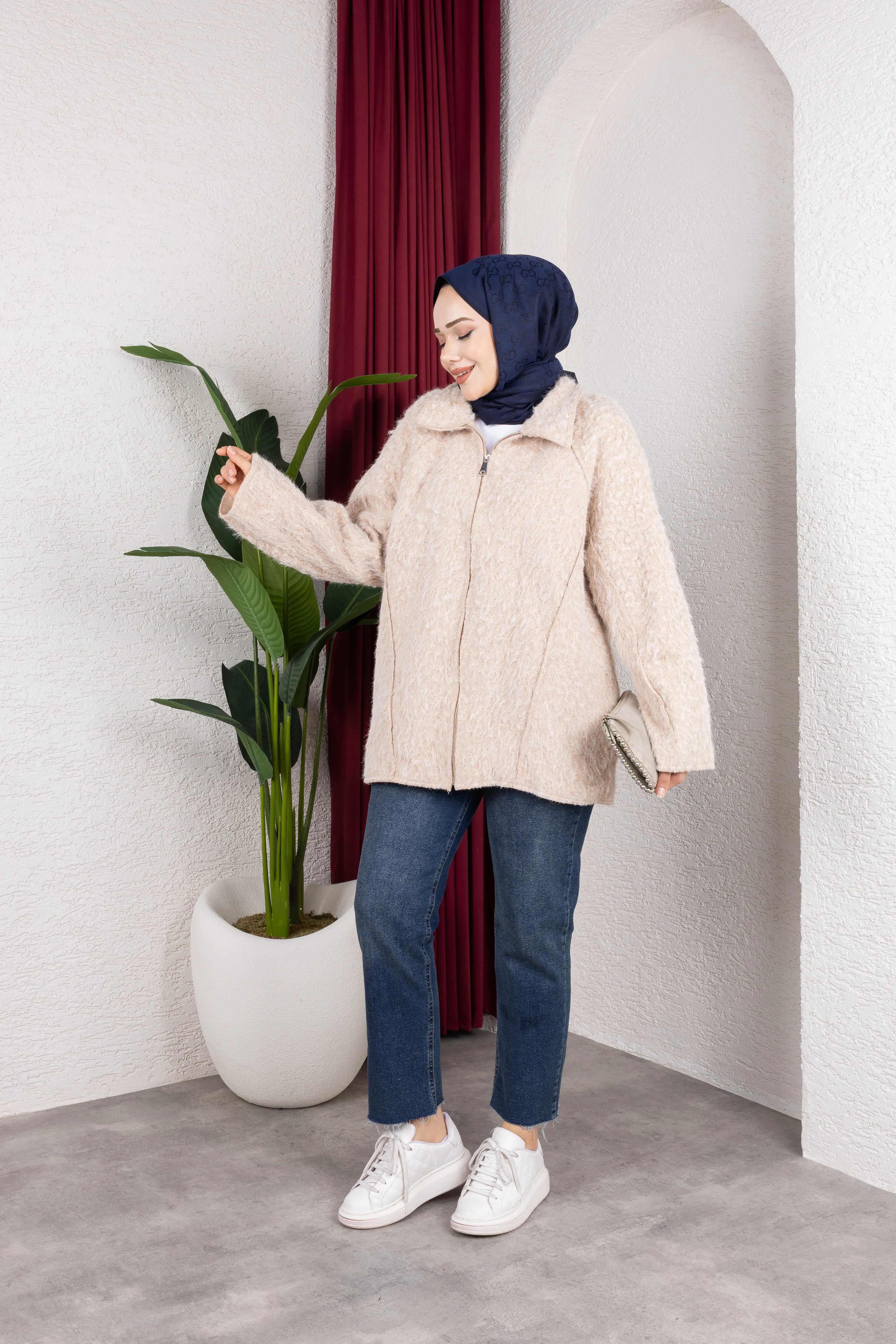 Lily Kaşe Ceket Bej