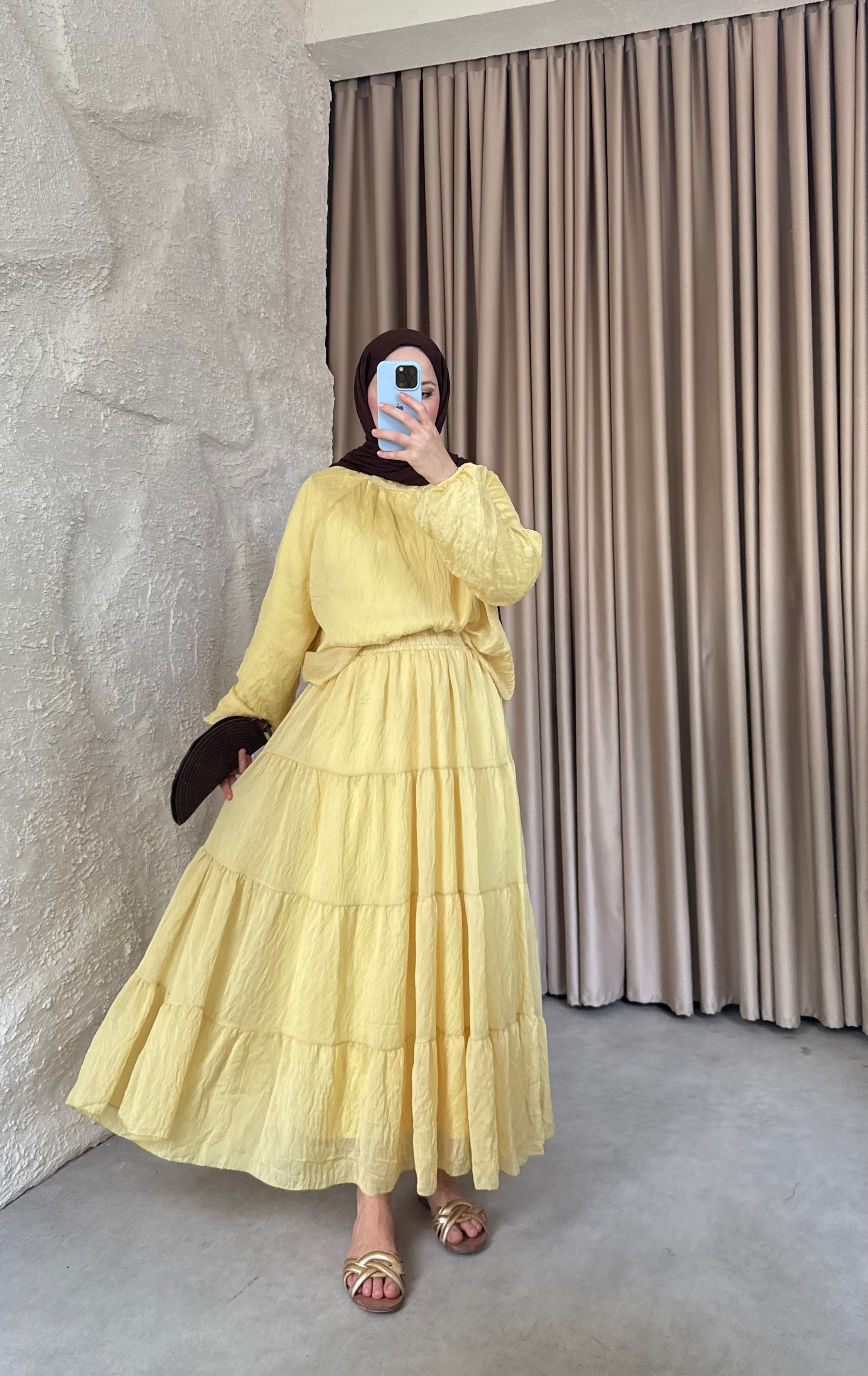 Nora Etekli Takım Butteryellow