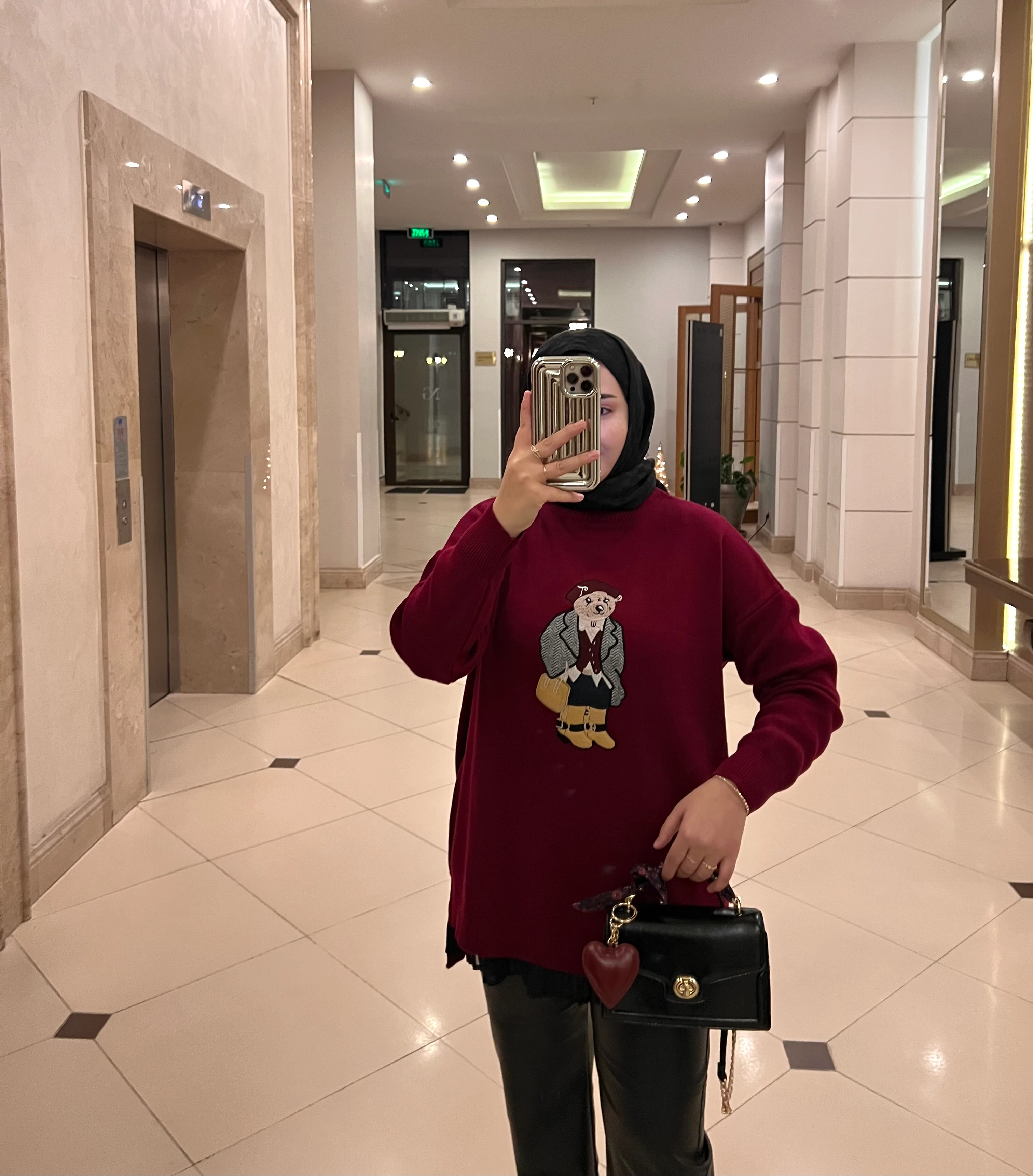 Mina Teddy Kazak Bordo 