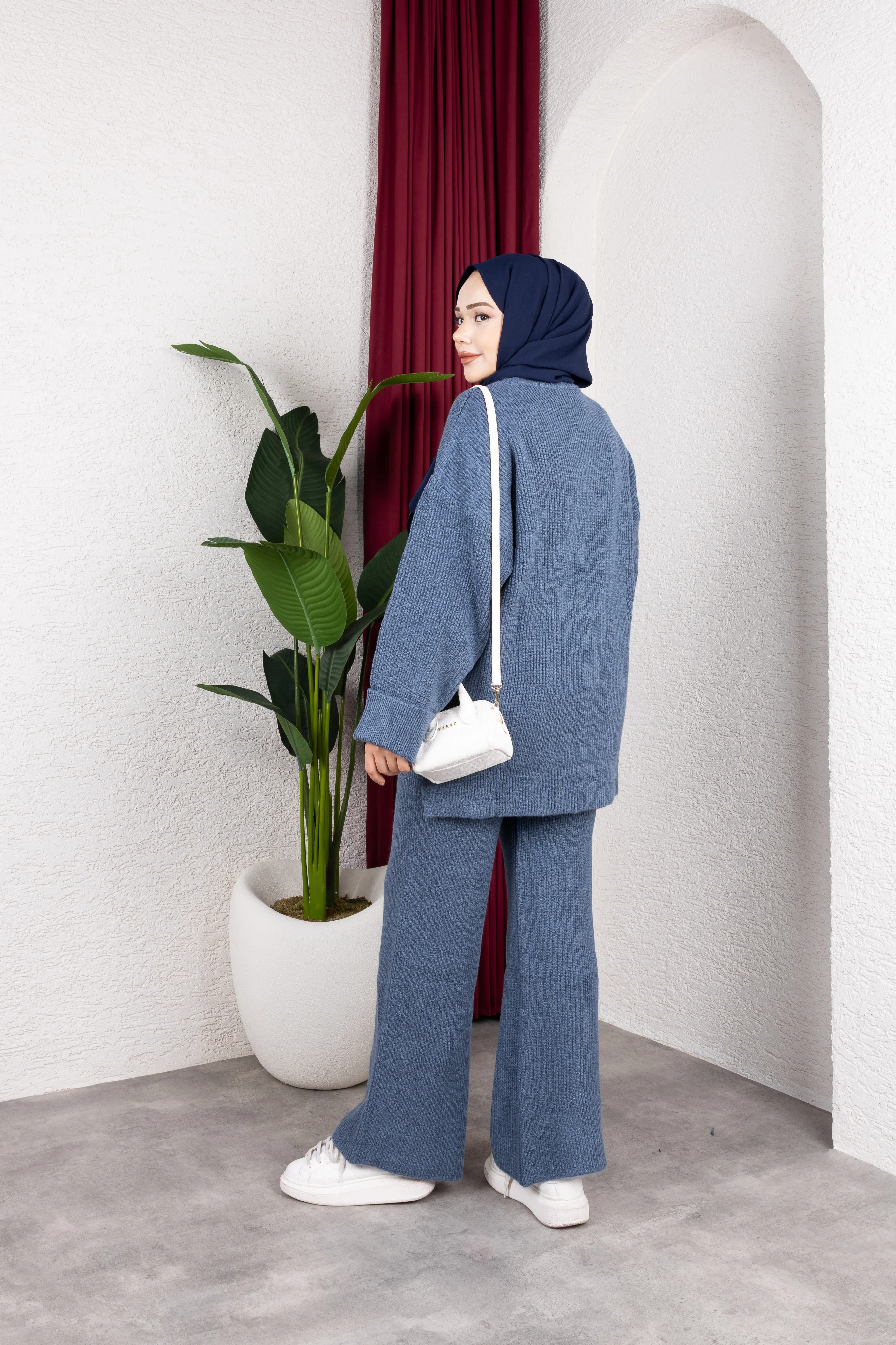 Sık Dokuma Premium Pantolonlu Takım İndigo