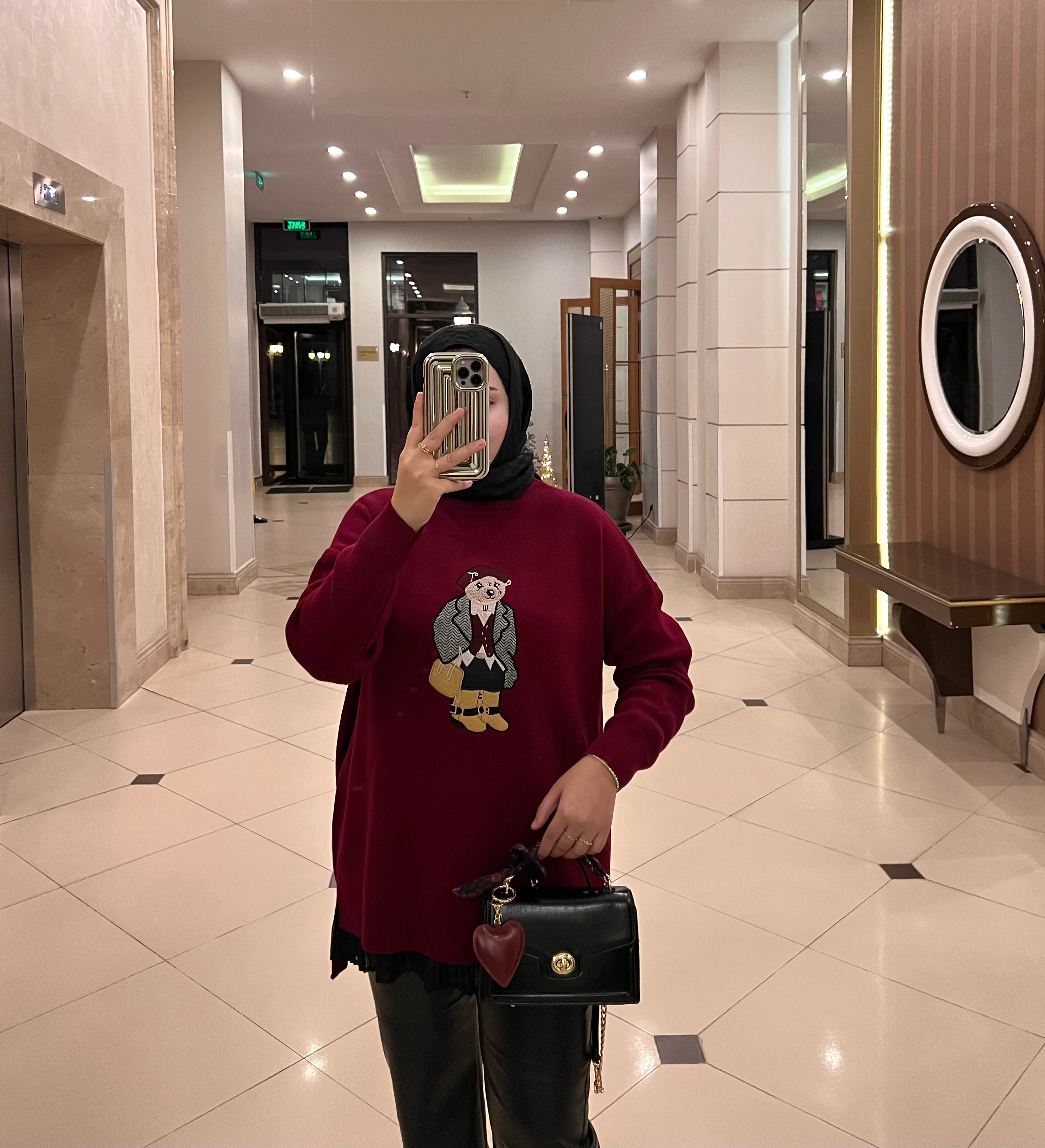 Mina Teddy Kazak Bordo 