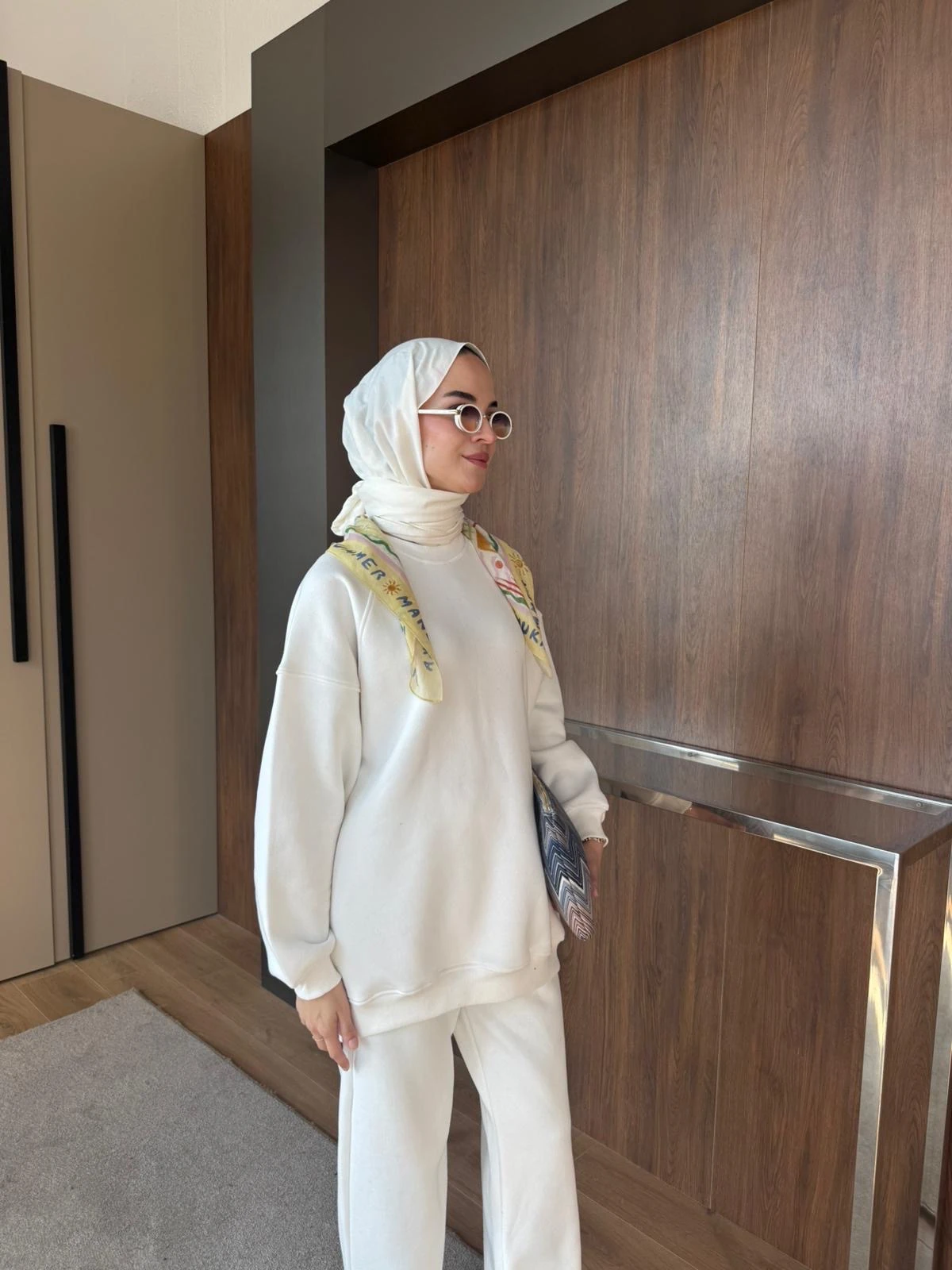 Lena Basic Eşofman Takımı Beyaz