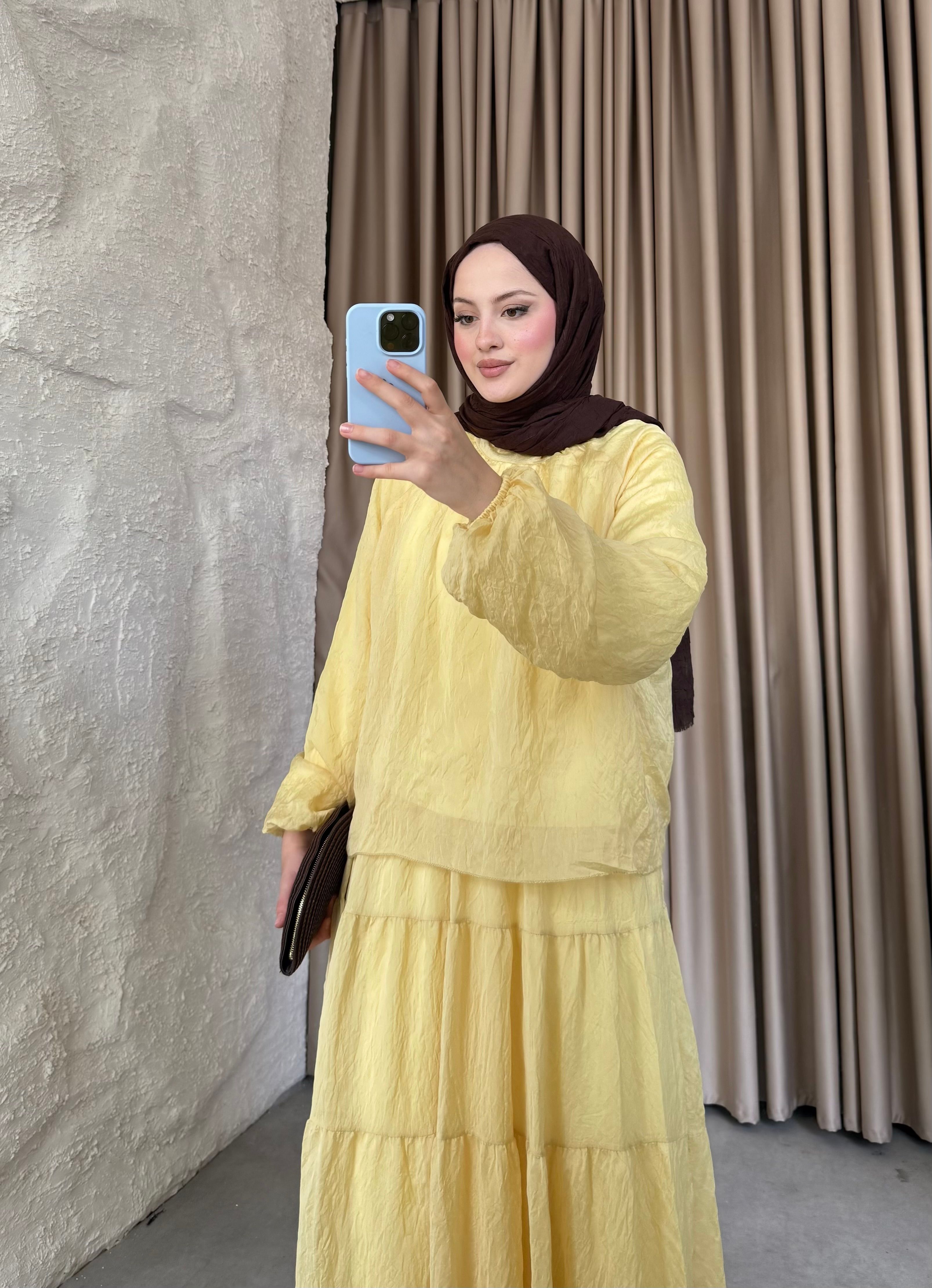 Nora Etekli Takım Butteryellow