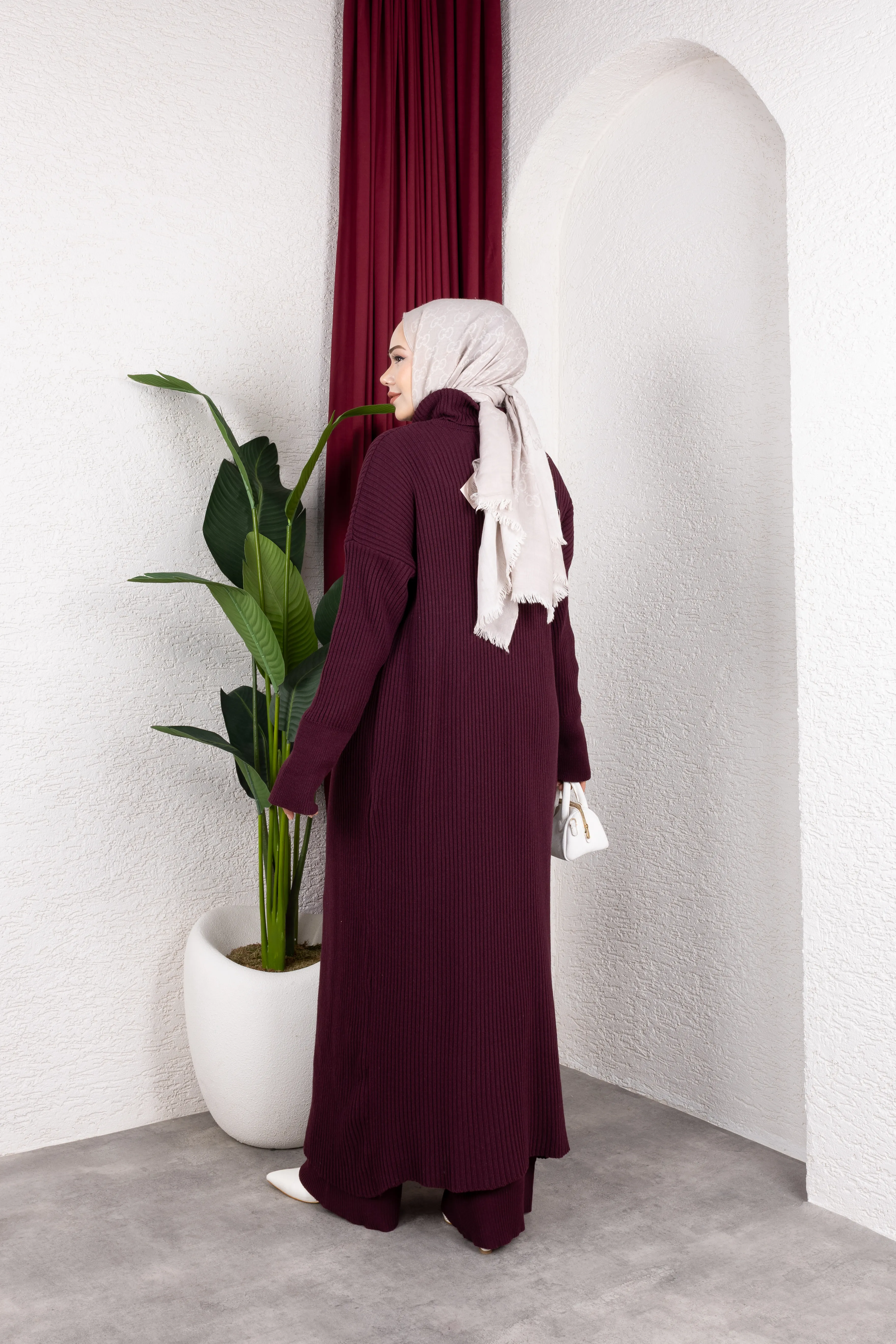 Jolie Triko Üçlü Takım Bordo