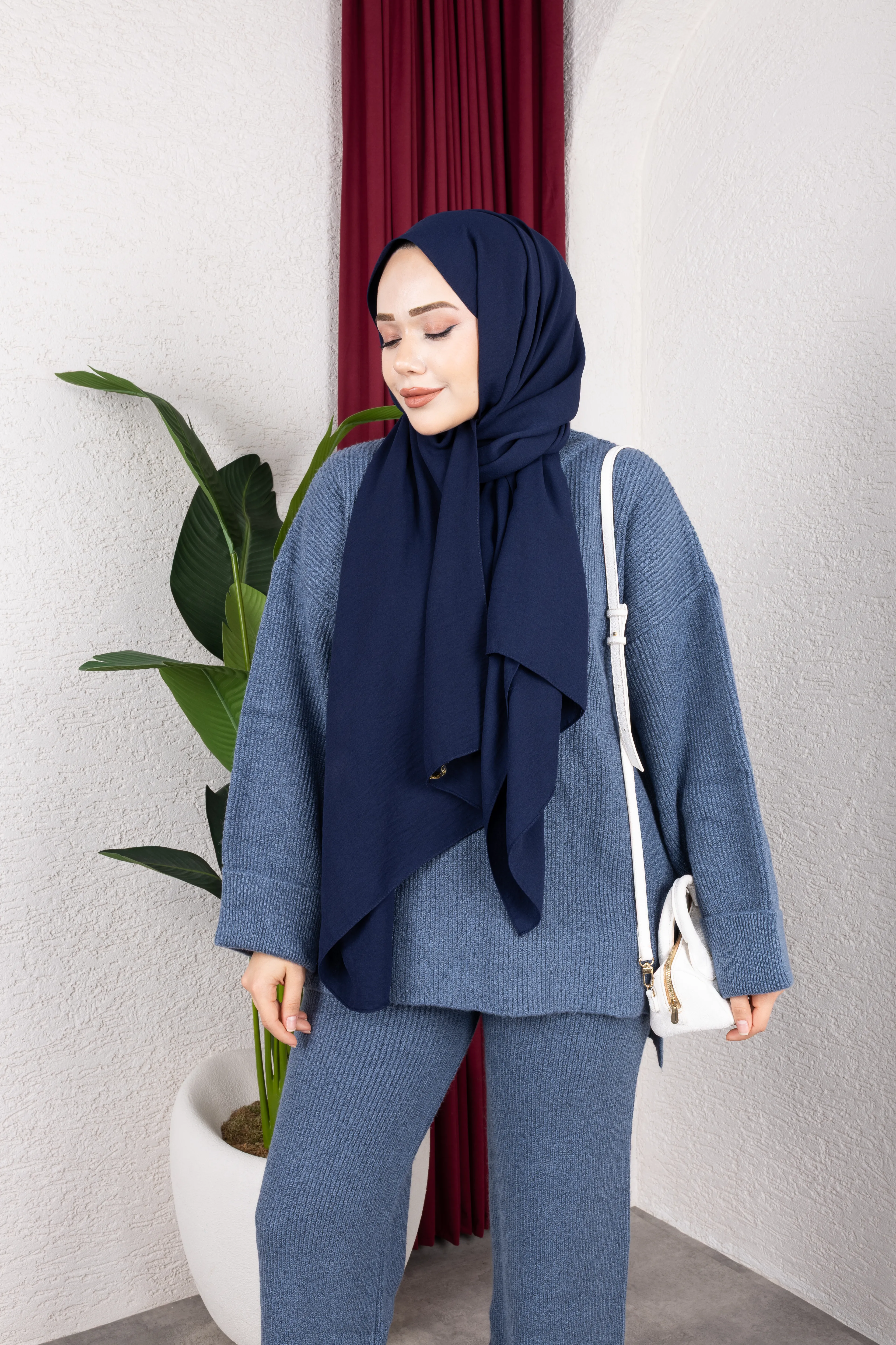 Sık Dokuma Premium Pantolonlu Takım İndigo