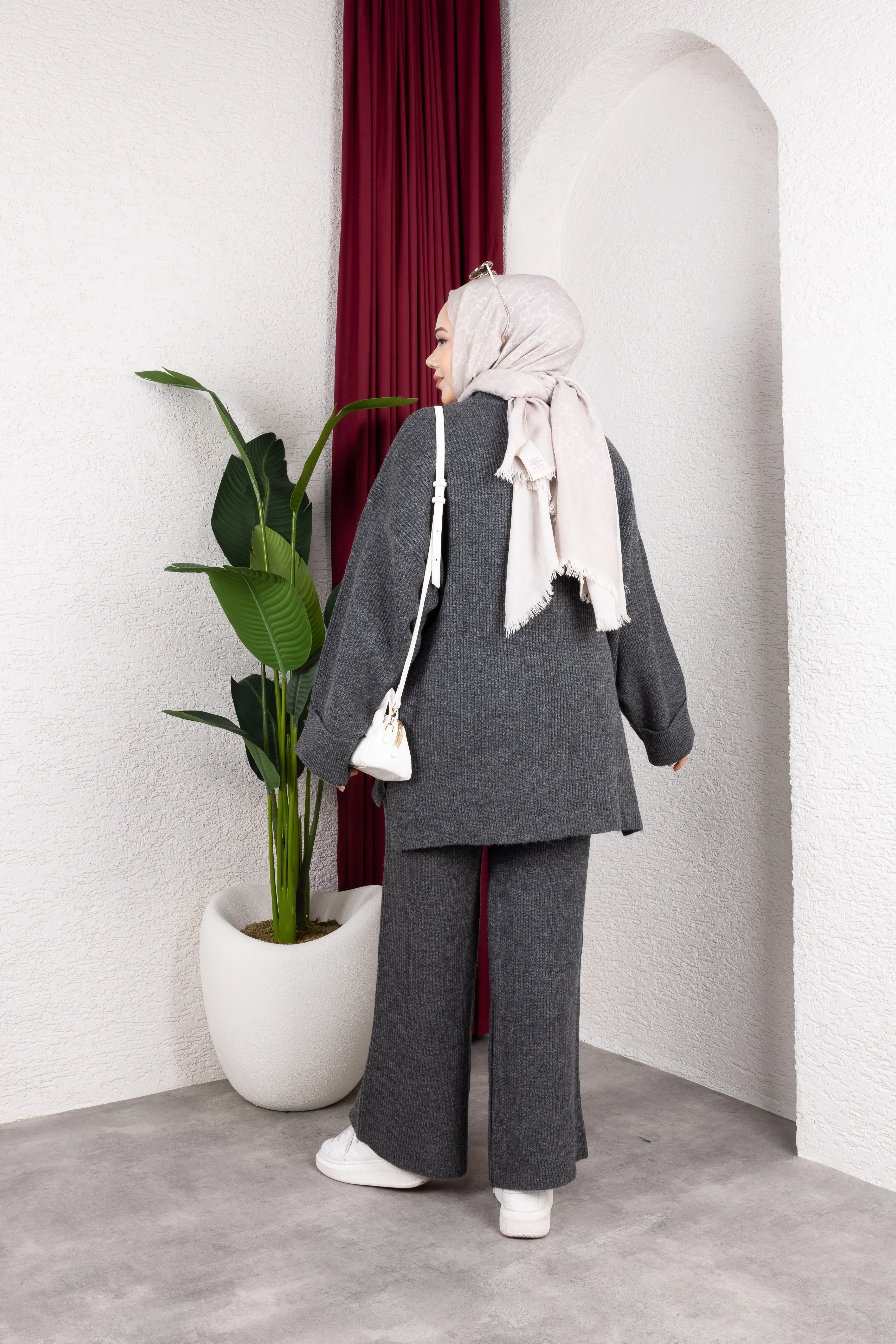 Sık Dokuma Premium Pantolonlu Takım Antrasit