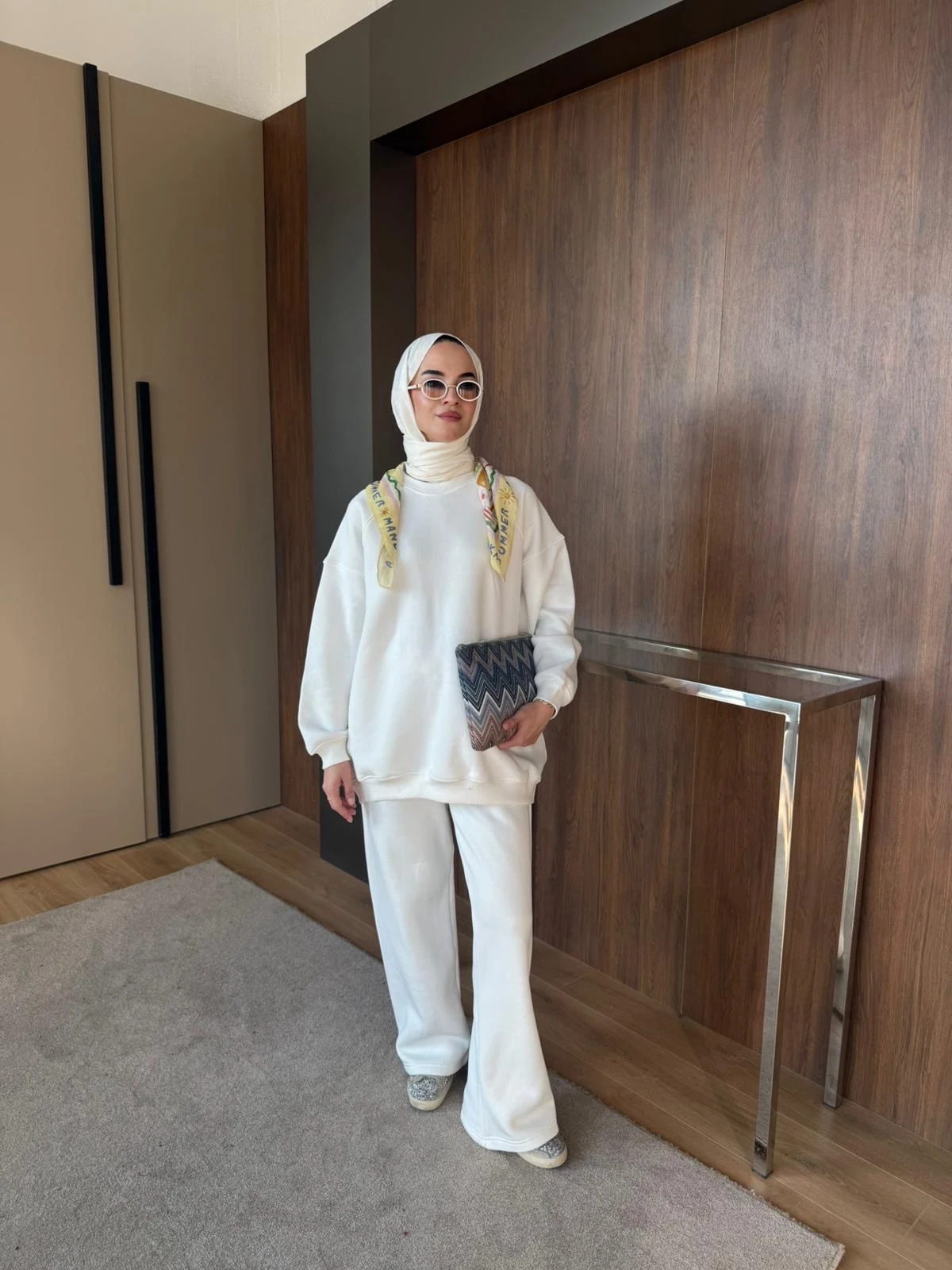 Lena Basic Eşofman Takımı Beyaz